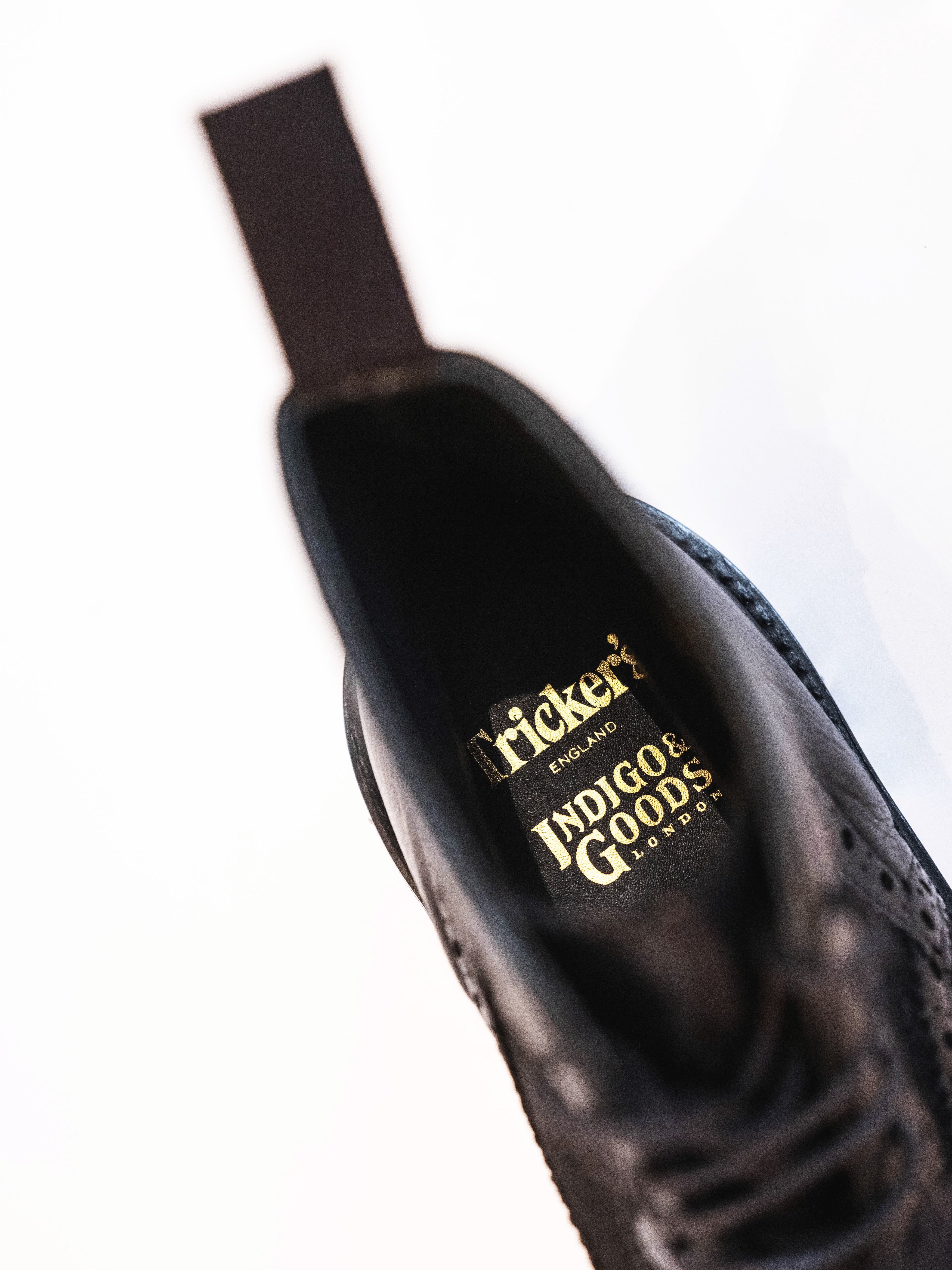 TRICKER'S TWO TONE BROGUE - BLACK