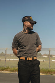 LIFETIME LEATHER BELT - OAK BARK TANNED