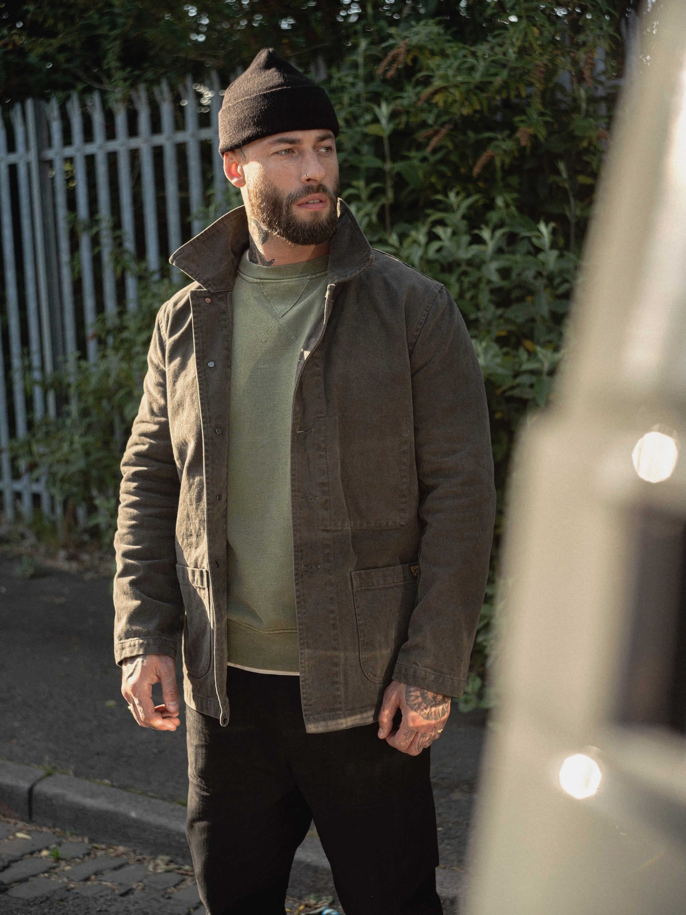 English Worker Jacket - BOX FIT - Washed Charcoal