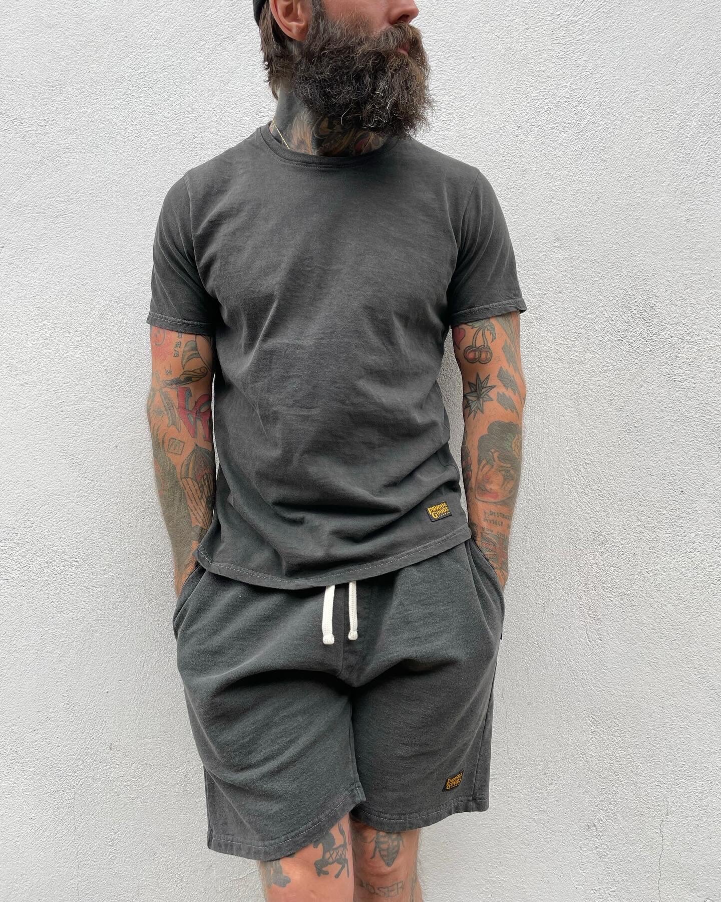 Zip Shorts - Washed Charcoal