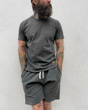 Zip Shorts - Washed Charcoal