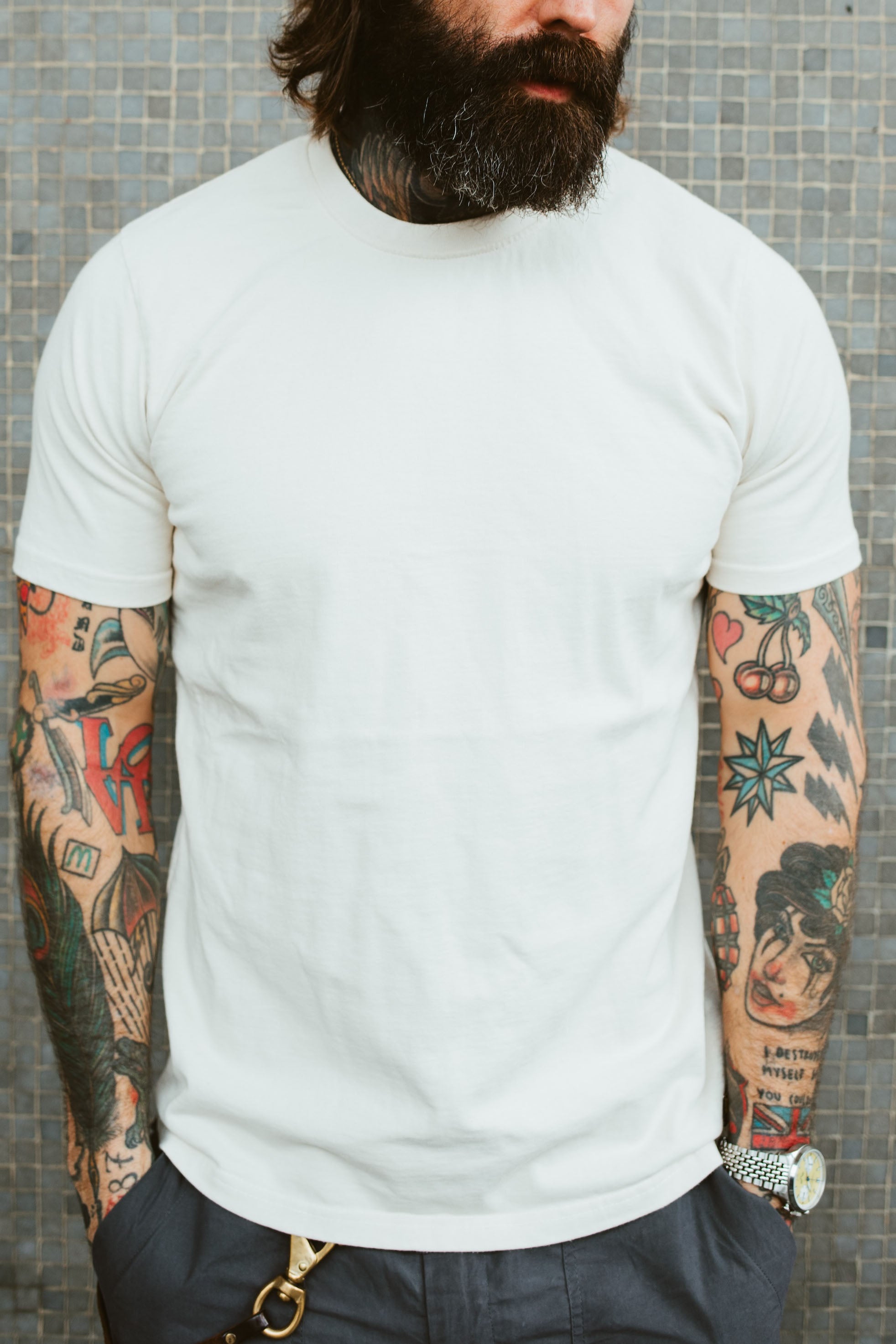 Double Weight Tee - Vintage White