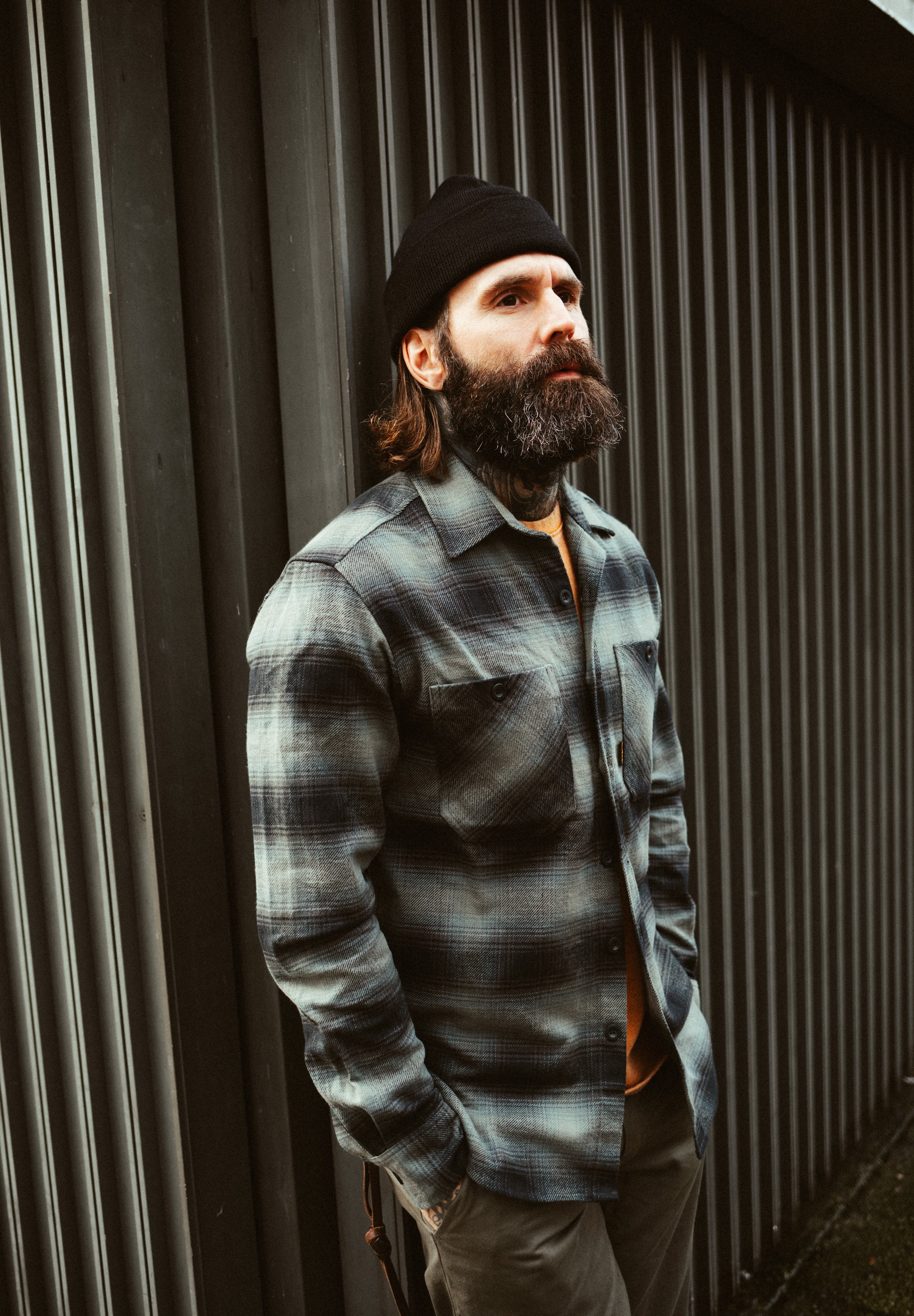 Bronson Shirt- Green Flannel Check
