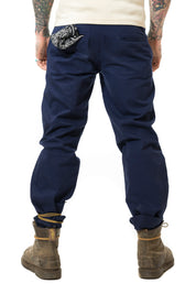 English Worker Trouser - Navy Cotton Twill