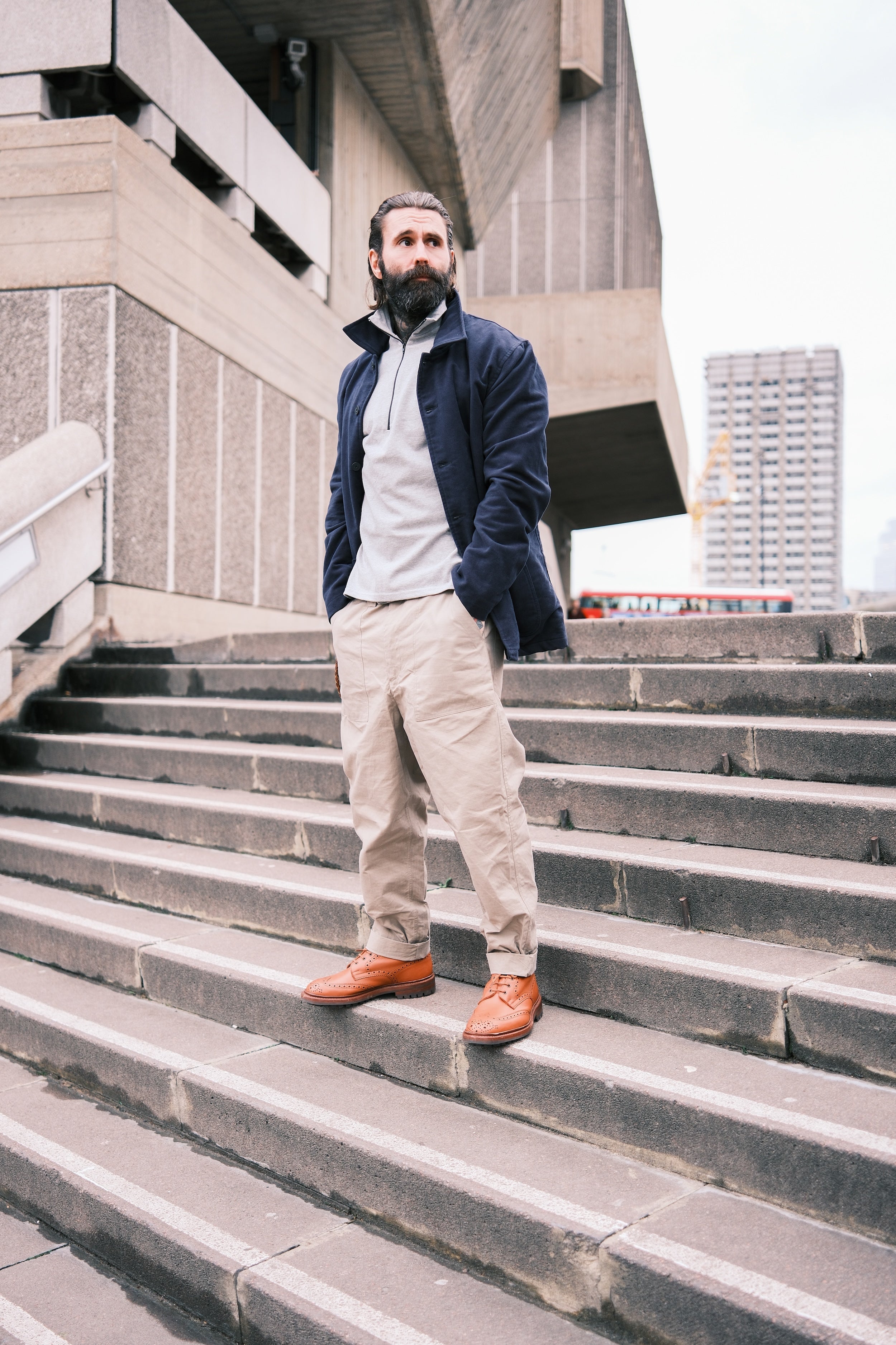 Stealth Zip Top - Grey mix