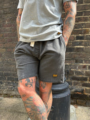 Zip Shorts - Washed Charcoal