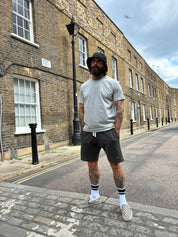 Zip Shorts - Washed Charcoal