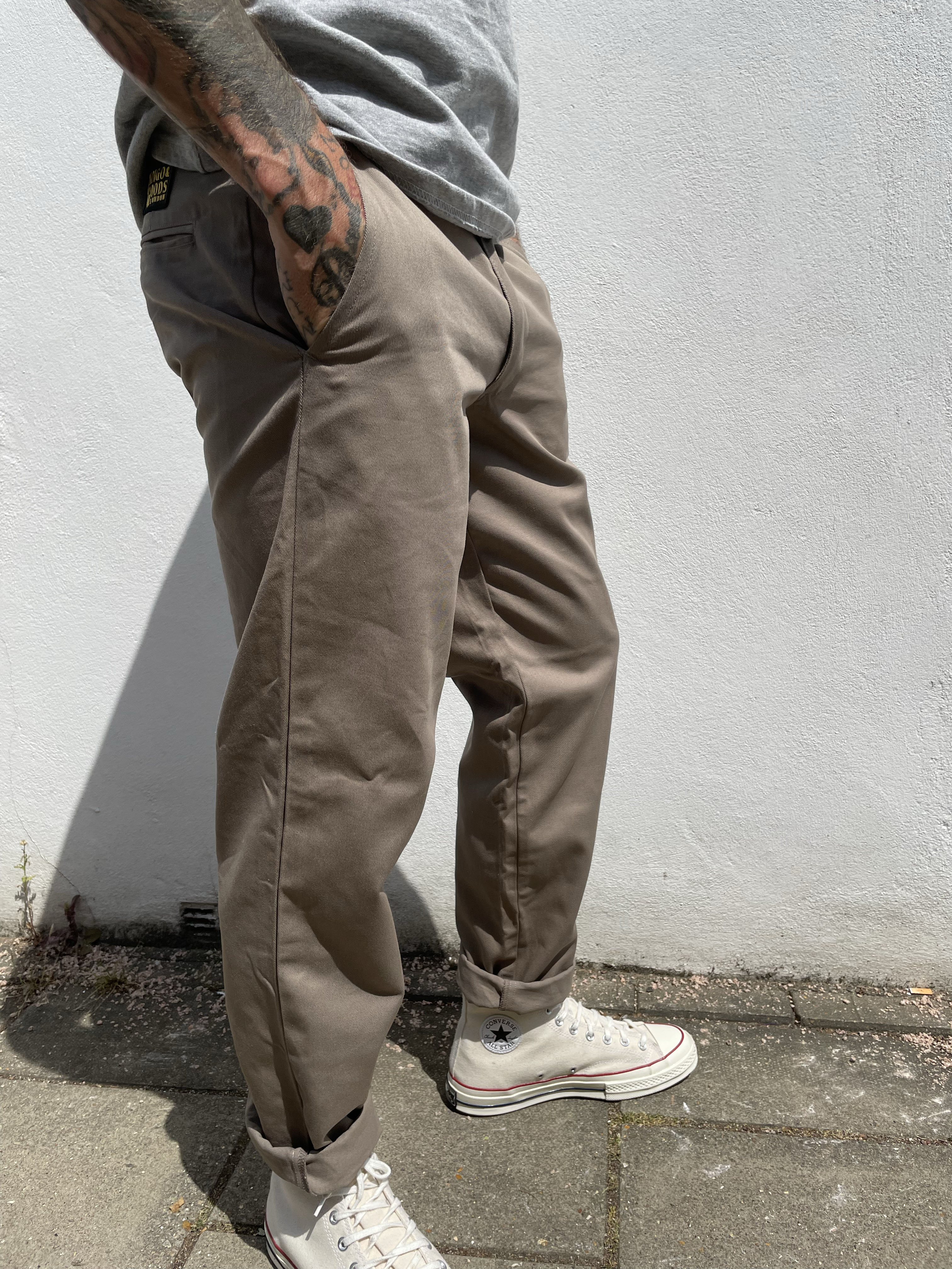 English Worker Trouser - Sand Cotton Twill