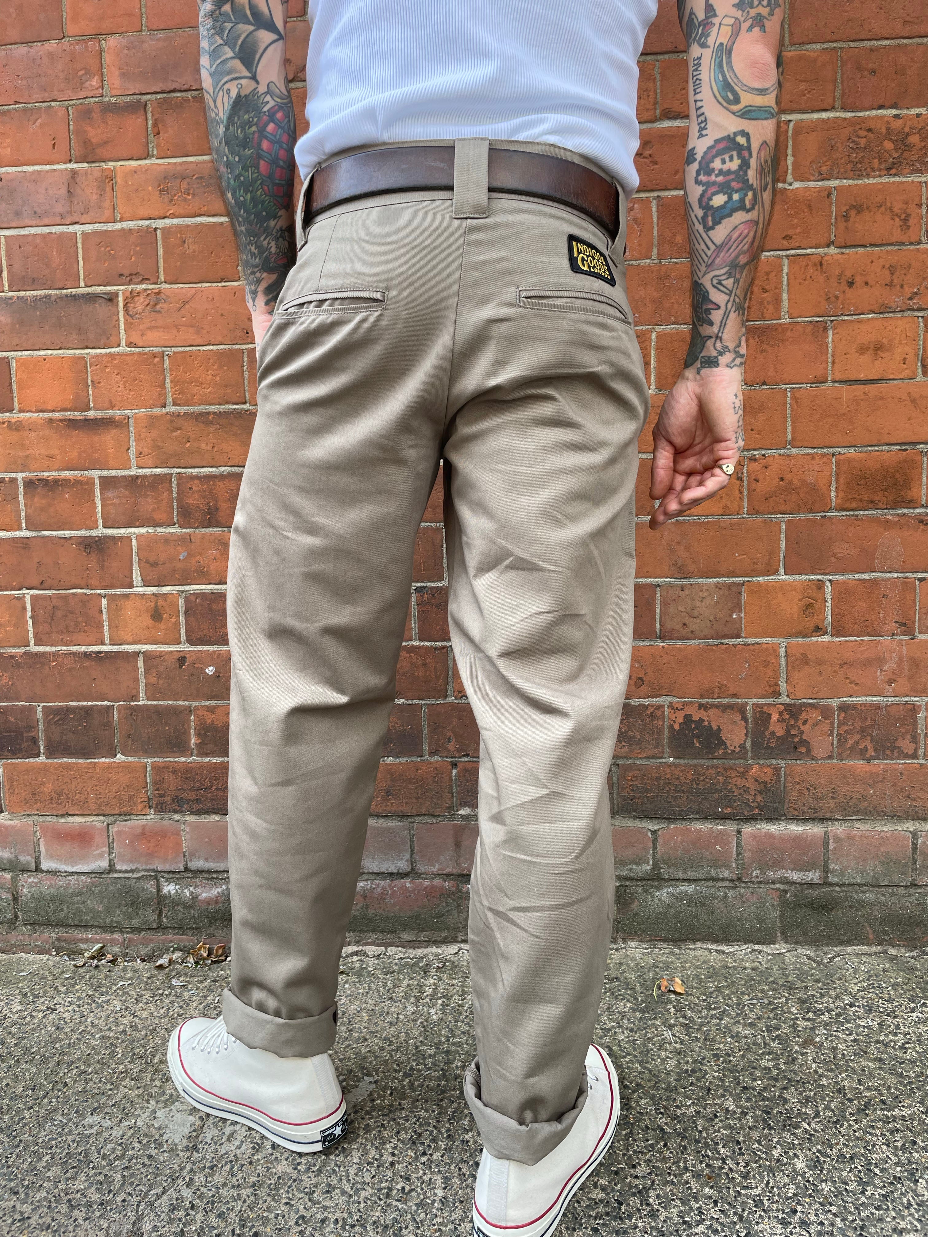 English Worker Trouser - Sand Cotton Twill