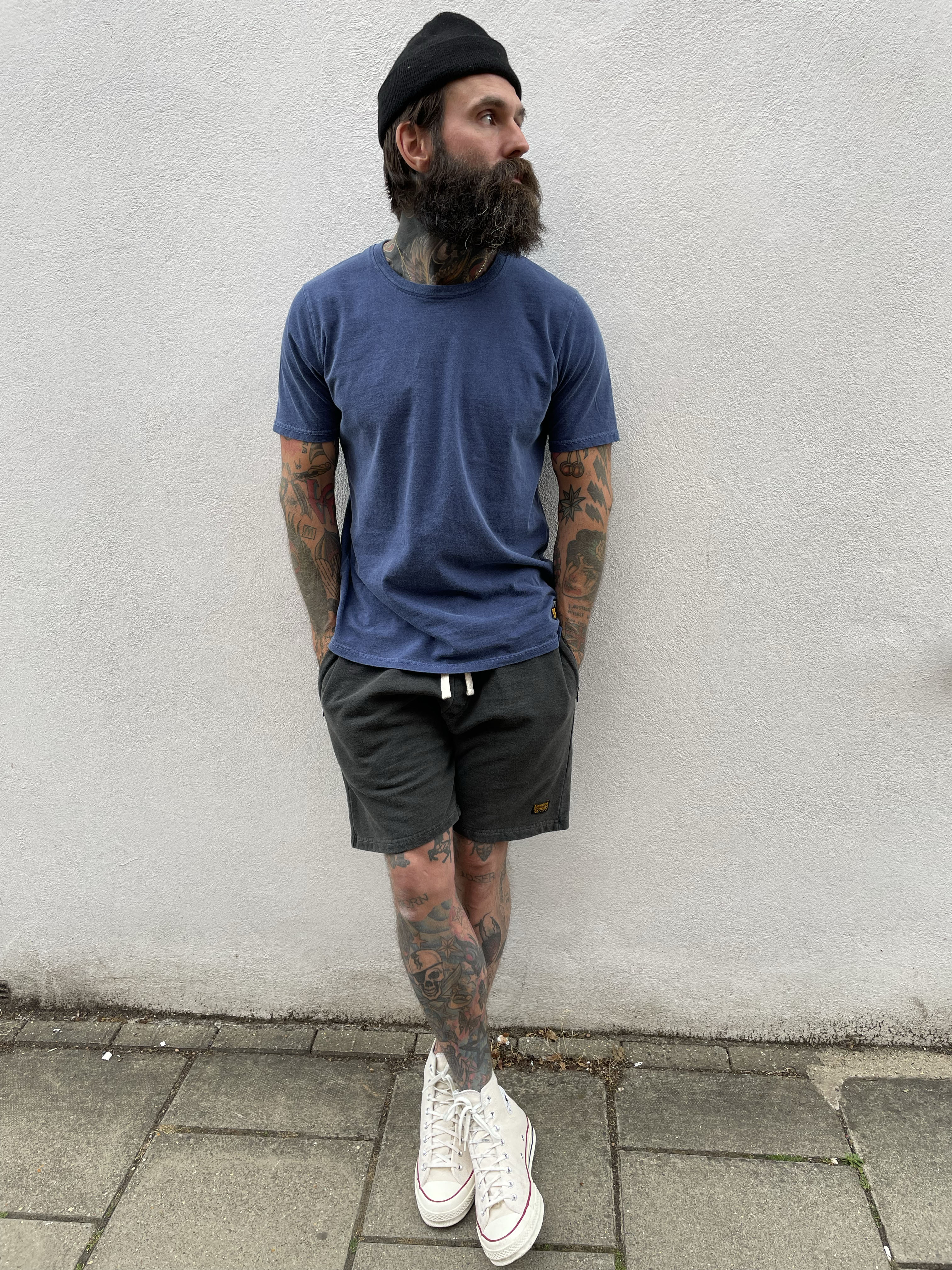 Zip Shorts - Washed Charcoal