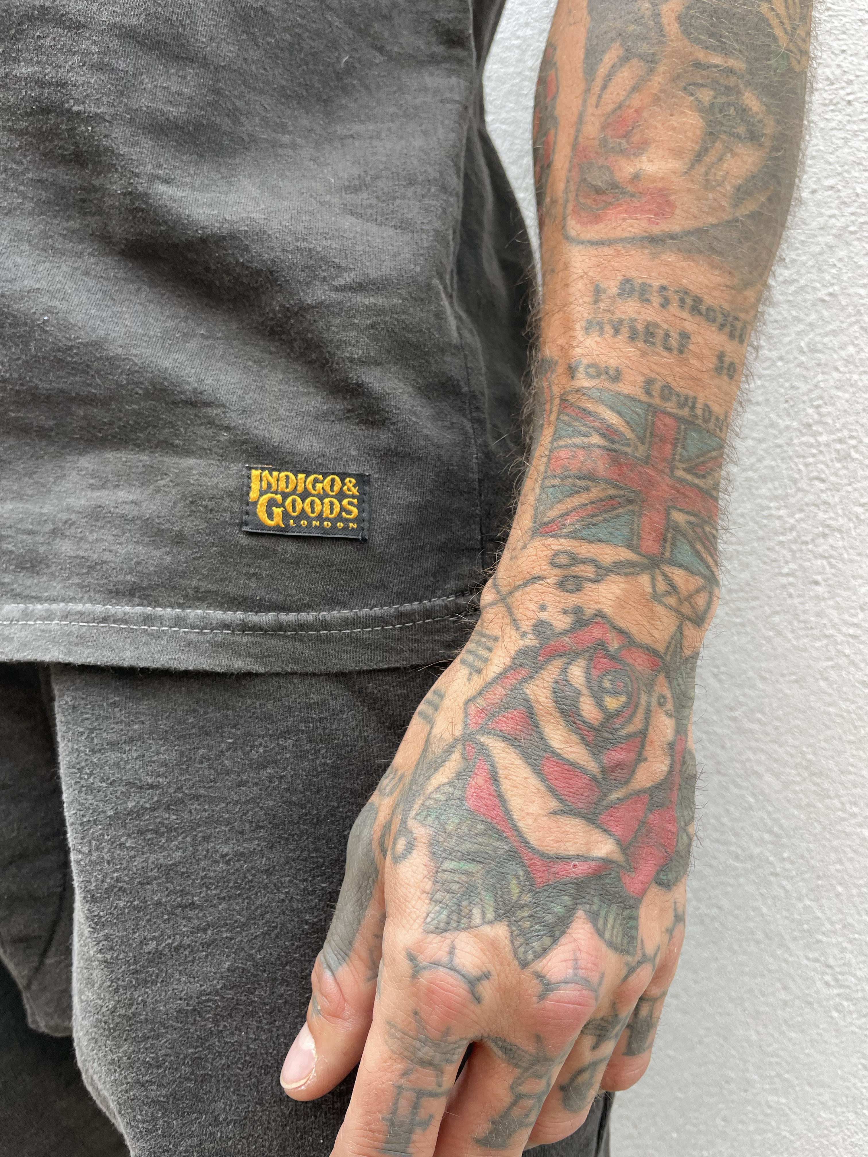 Double Weight Tee - Washed Charcoal