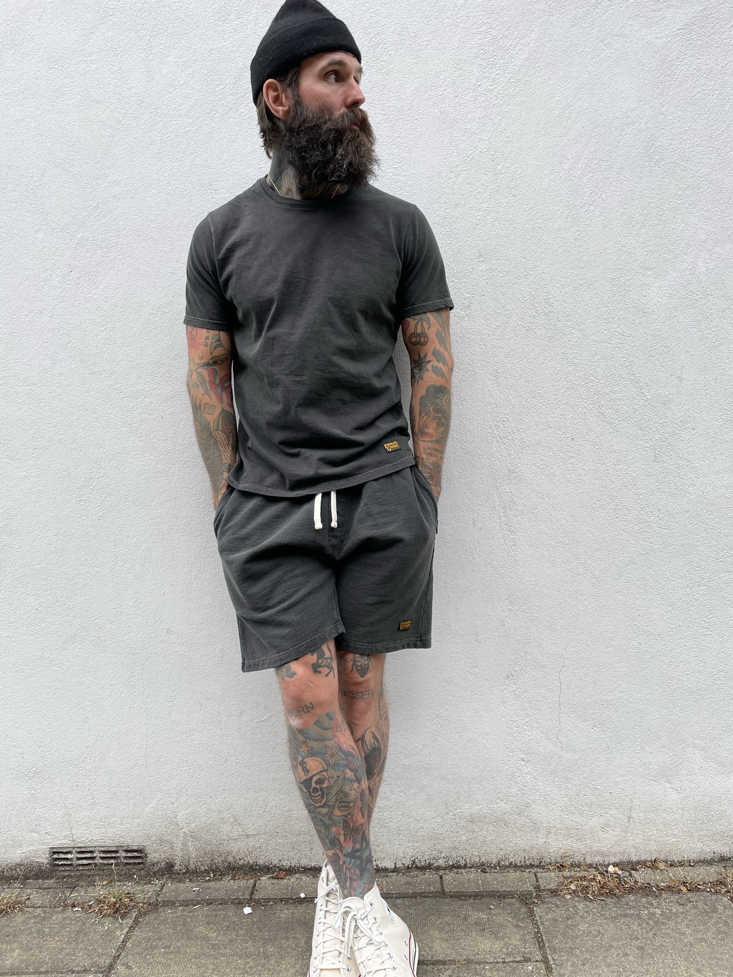 Double Weight Tee - Washed Charcoal