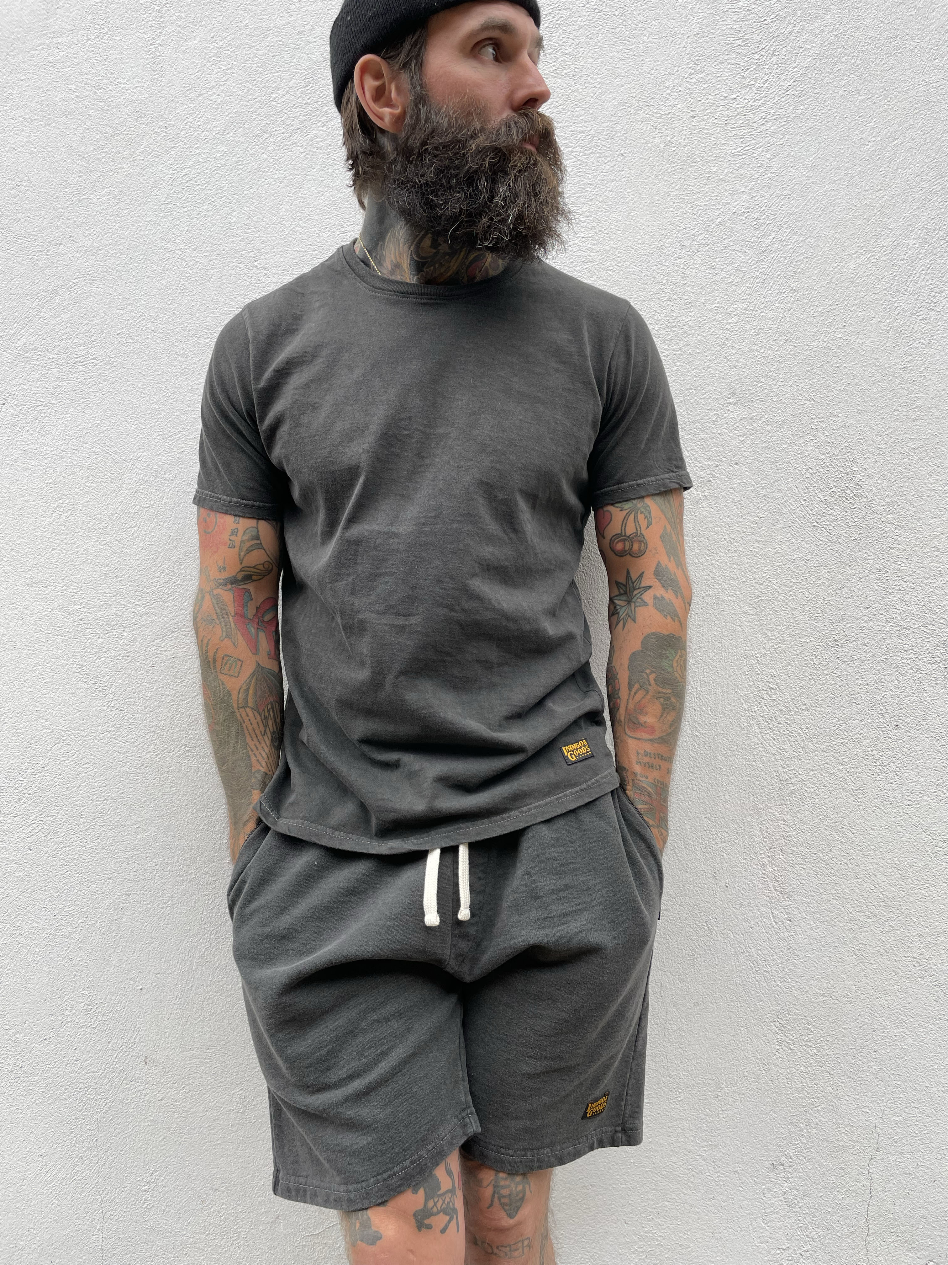 Double Weight Tee - Washed Charcoal