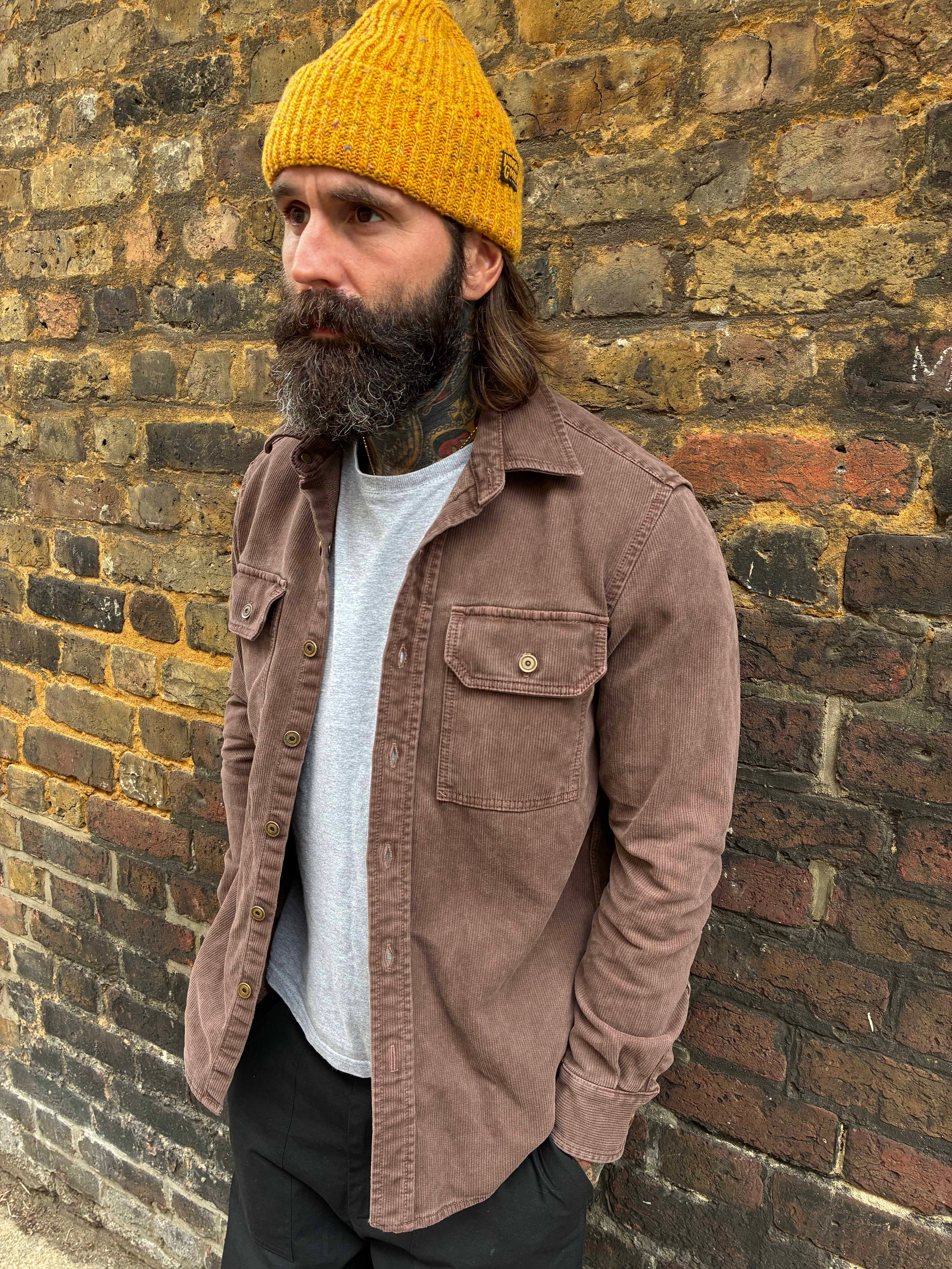 Assault Overshirt- Vintage Dye Machine Brown