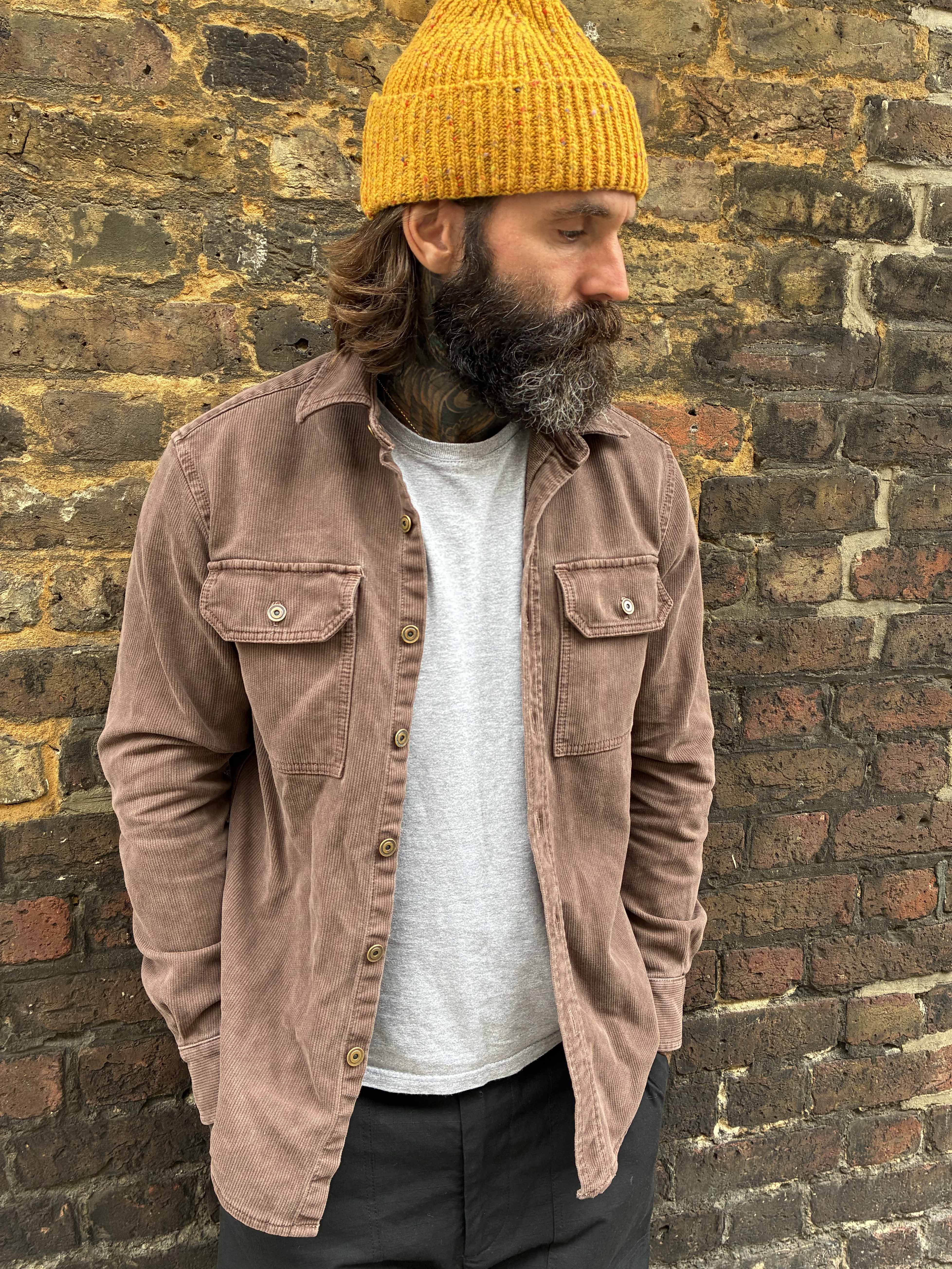 Assault Overshirt- Vintage Dye Machine Brown