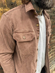 Assault Overshirt- Vintage Dye Machine Brown
