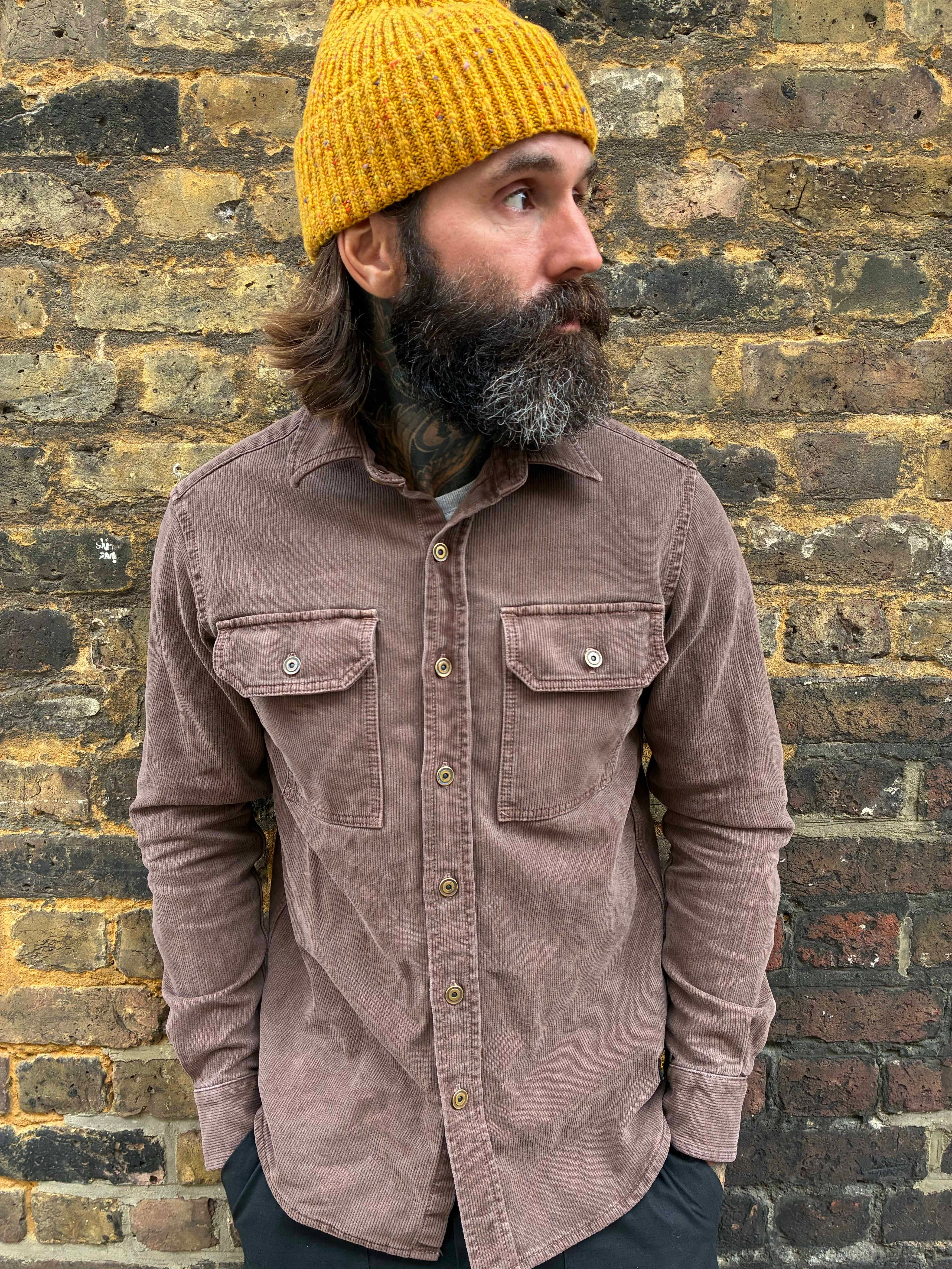 Assault Overshirt- Vintage Dye Machine Brown