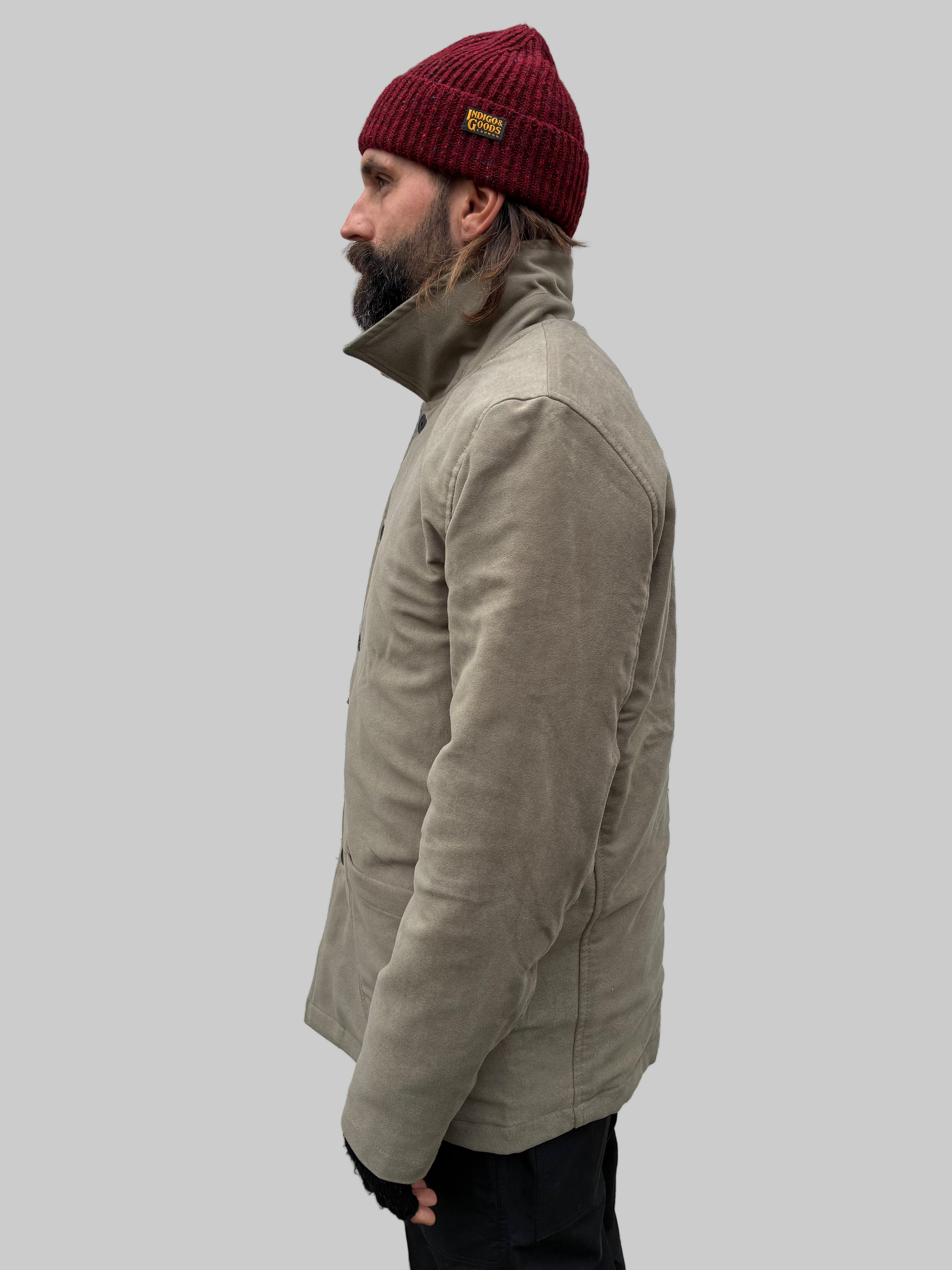 English Worker Jacket - Moleskin OLIVE