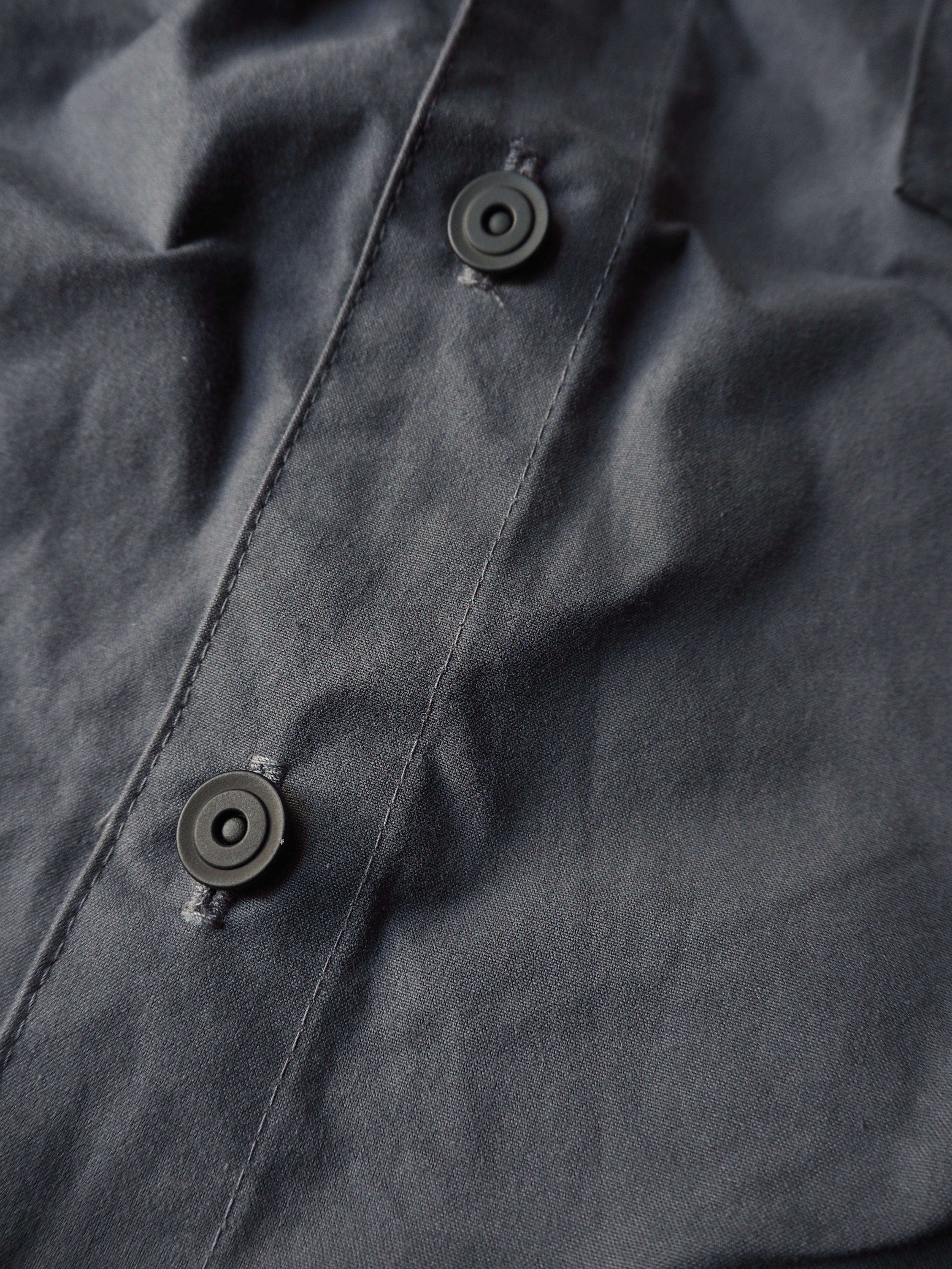 English Terrace Overshirt - HEAVY WEATHERED COTTON - Slate Grey