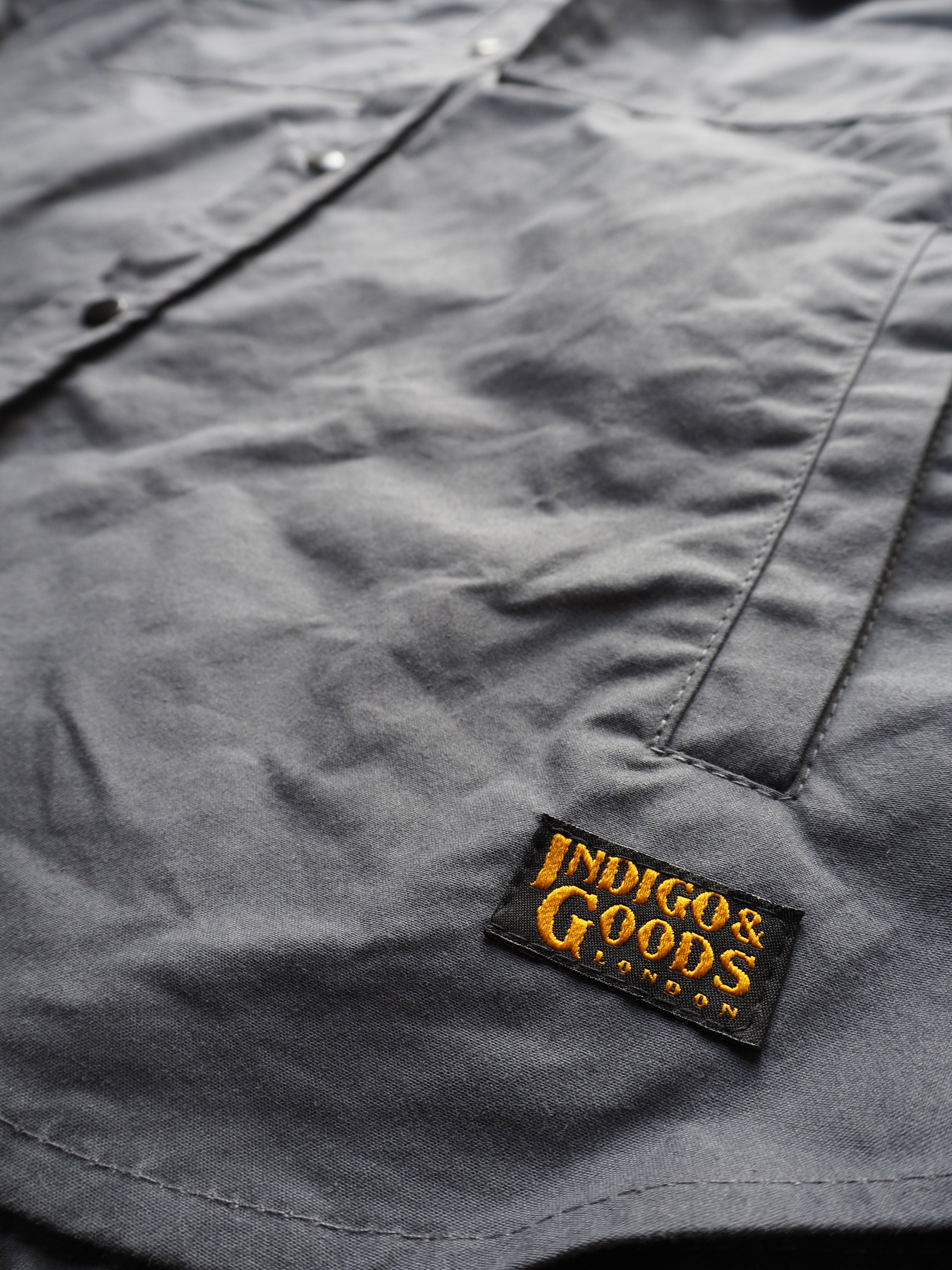 Turbo Shirt Jacket - Heavy Weathered Cotton - Slate Grey