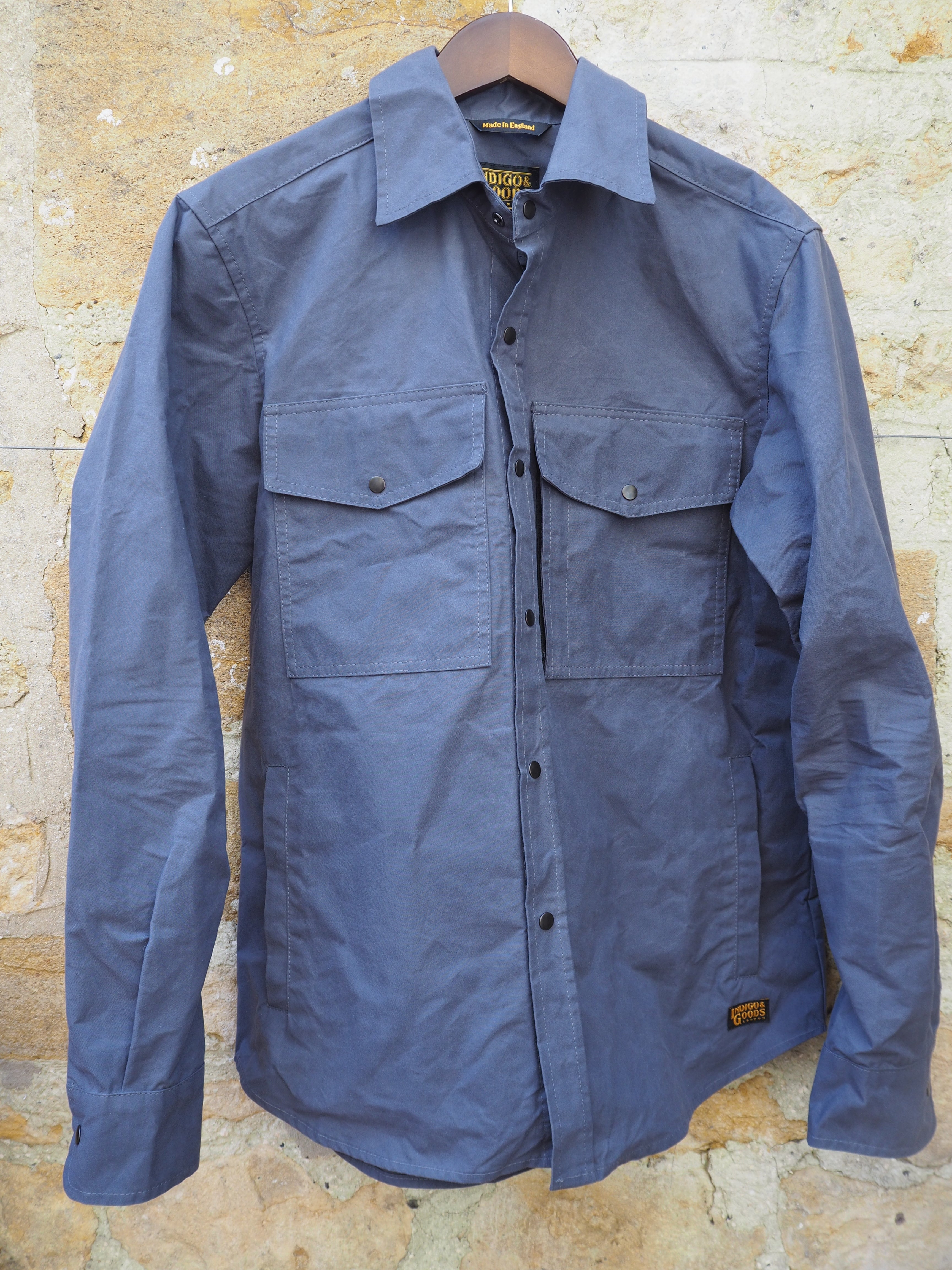 Turbo Shirt Jacket - Heavy Weathered Cotton - Slate Grey