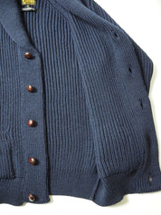 Shawl Collar Cardigan - Navy