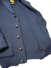 Shawl Collar Cardigan - Navy
