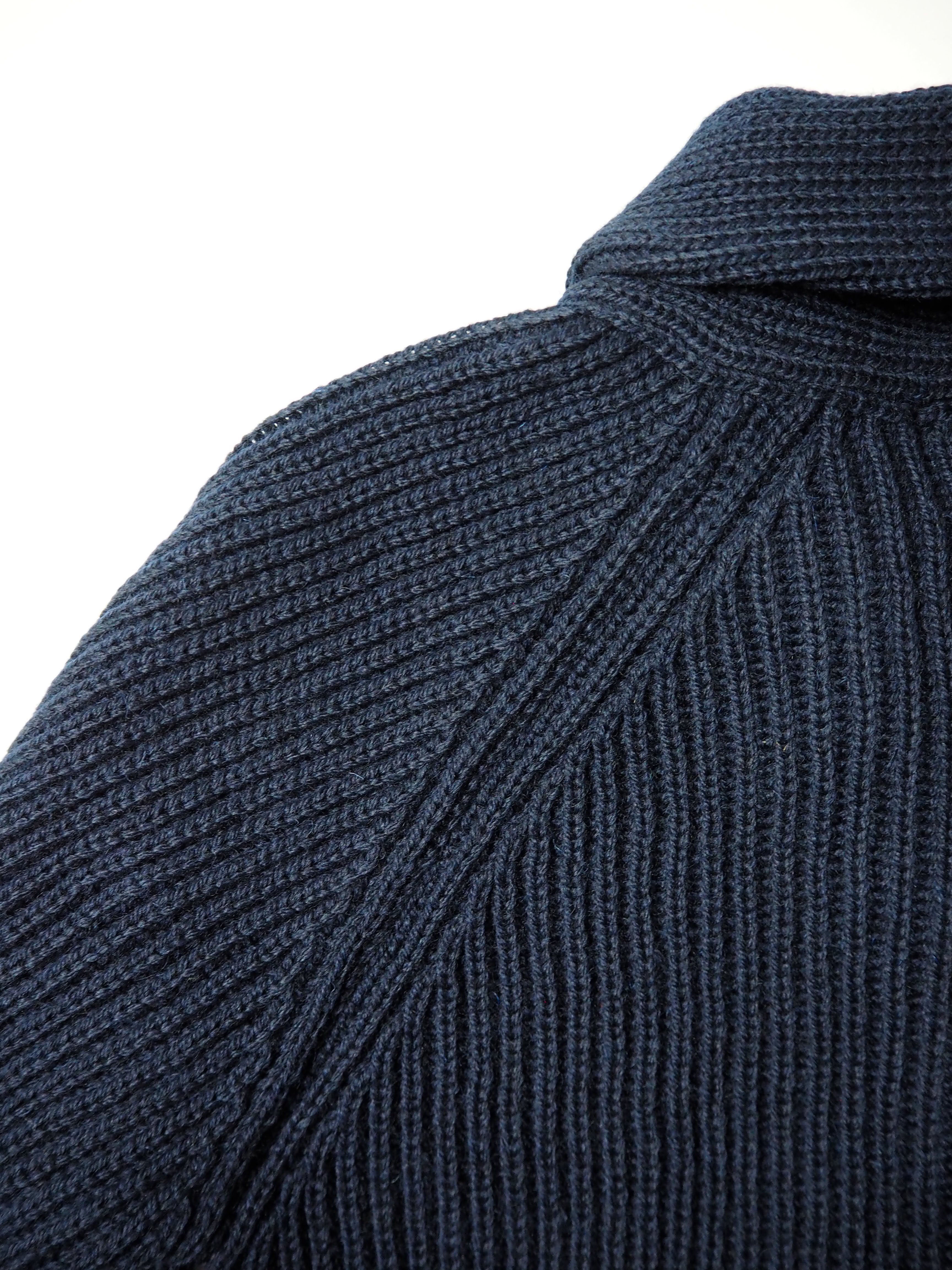 Shawl Collar Cardigan - Navy