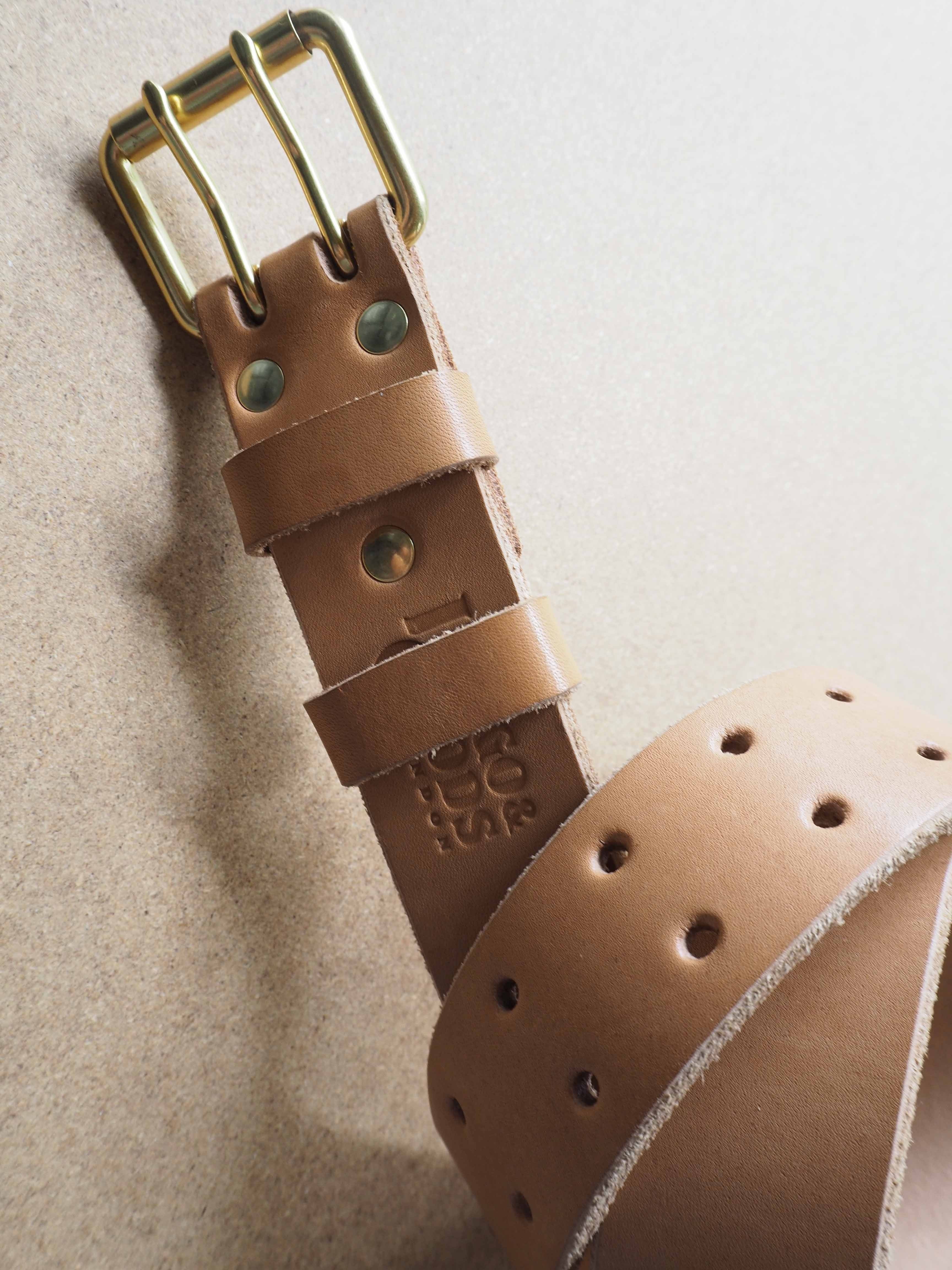 LIFETIME LEATHER BELT - OAK BARK TANNED