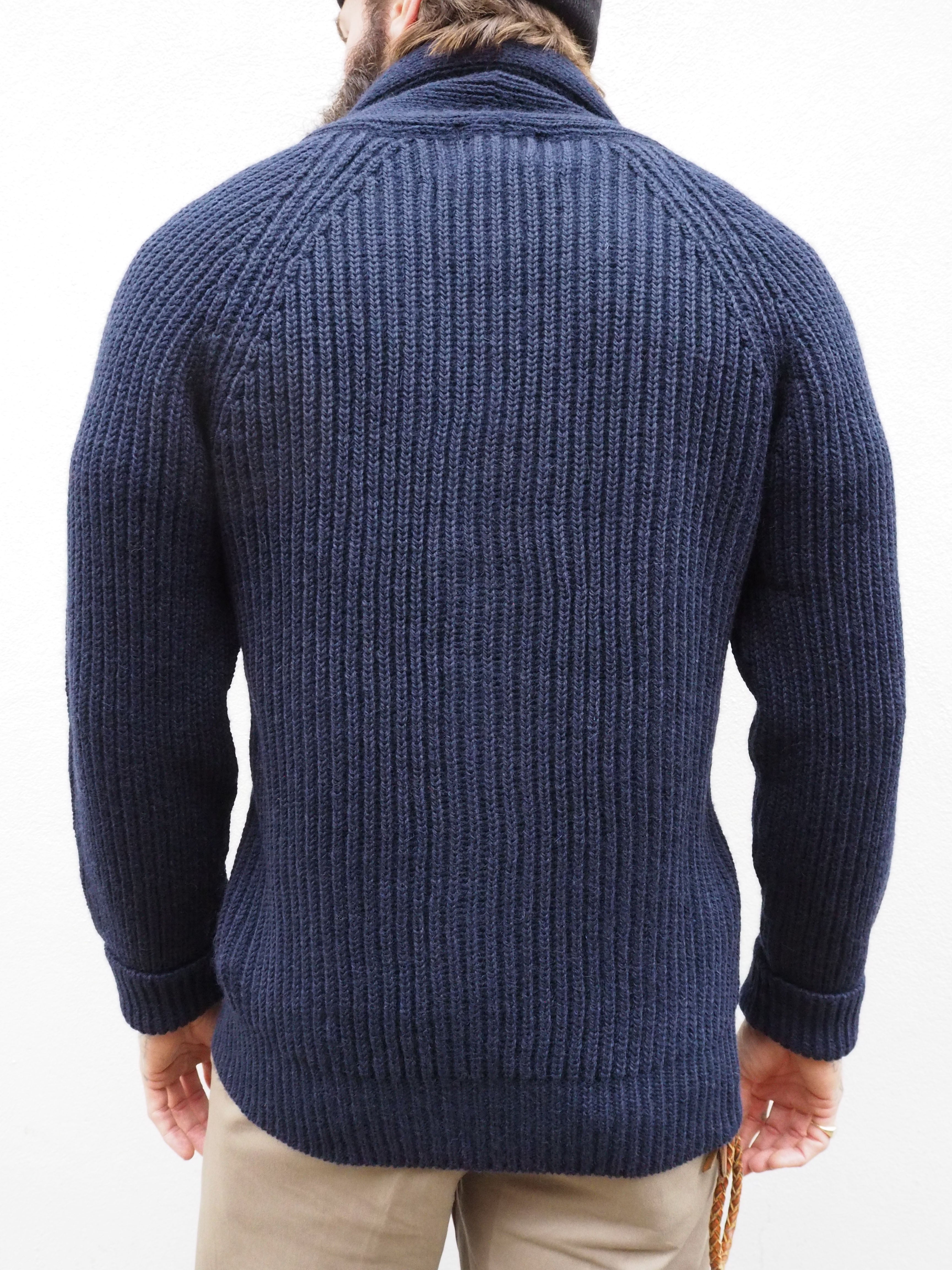 Shawl Collar Cardigan - Navy