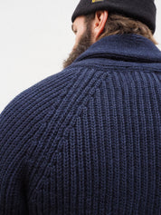 Shawl Collar Cardigan - Navy