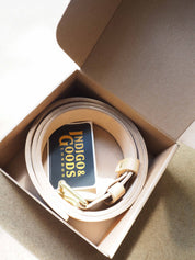 LIFETIME LEATHER BELT - OAK BARK TANNED