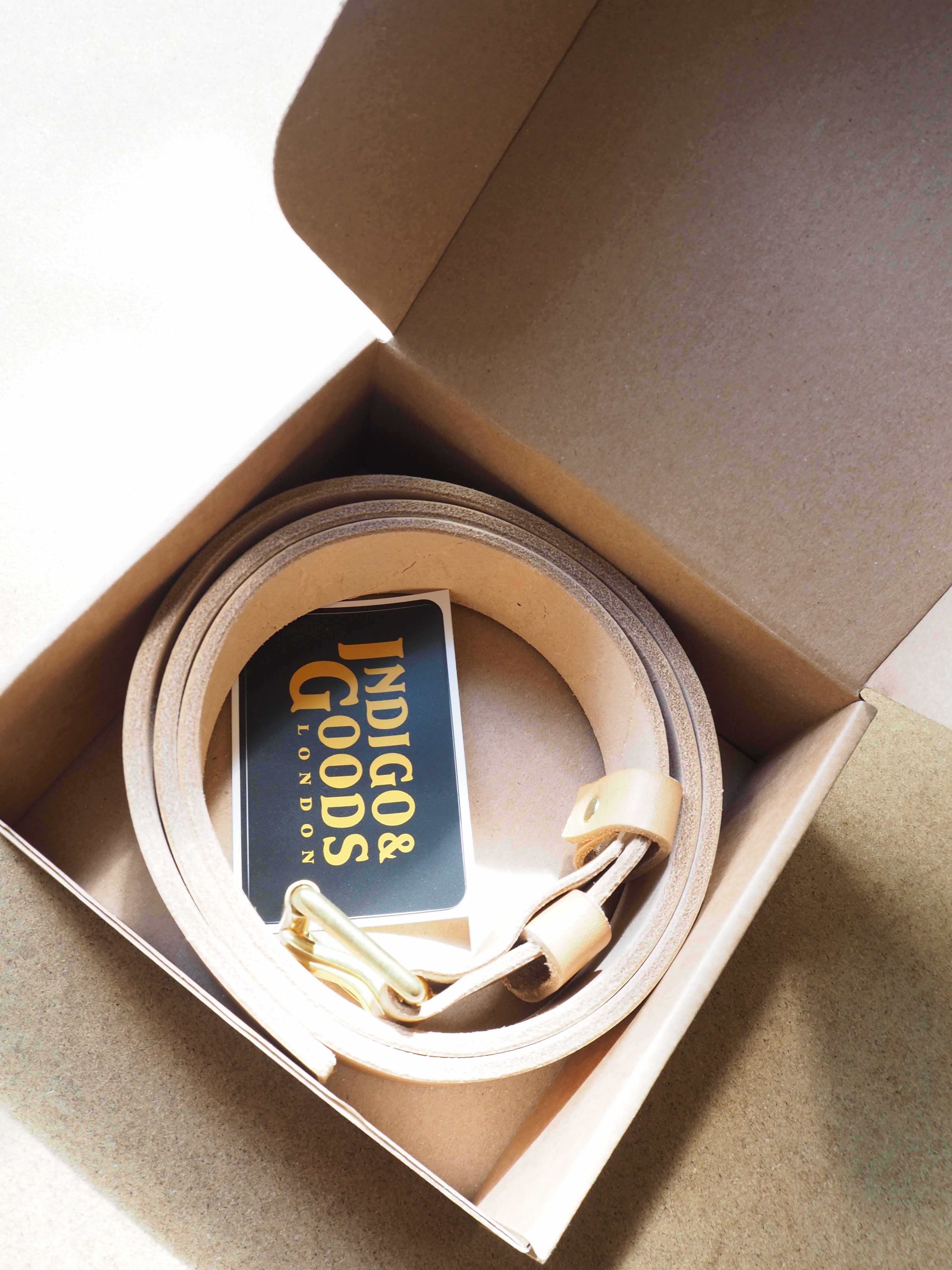 LIFETIME LEATHER BELT - OAK BARK TANNED