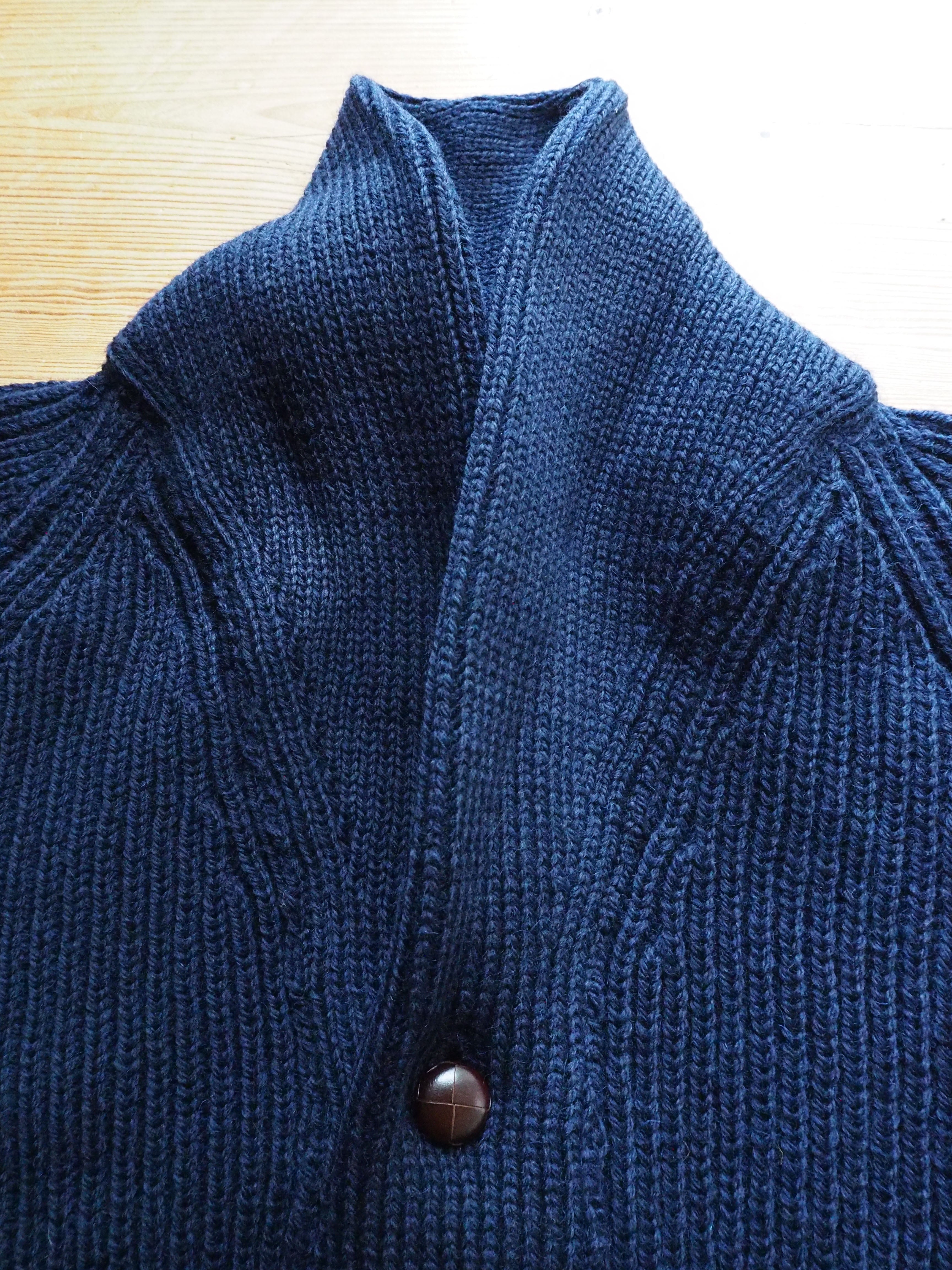 Shawl Collar Cardigan - Navy