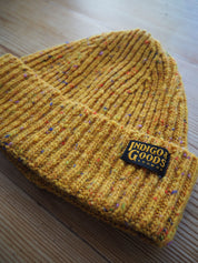 Donegal Wool Beanie - Mustard