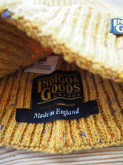 Donegal Wool Beanie - Mustard
