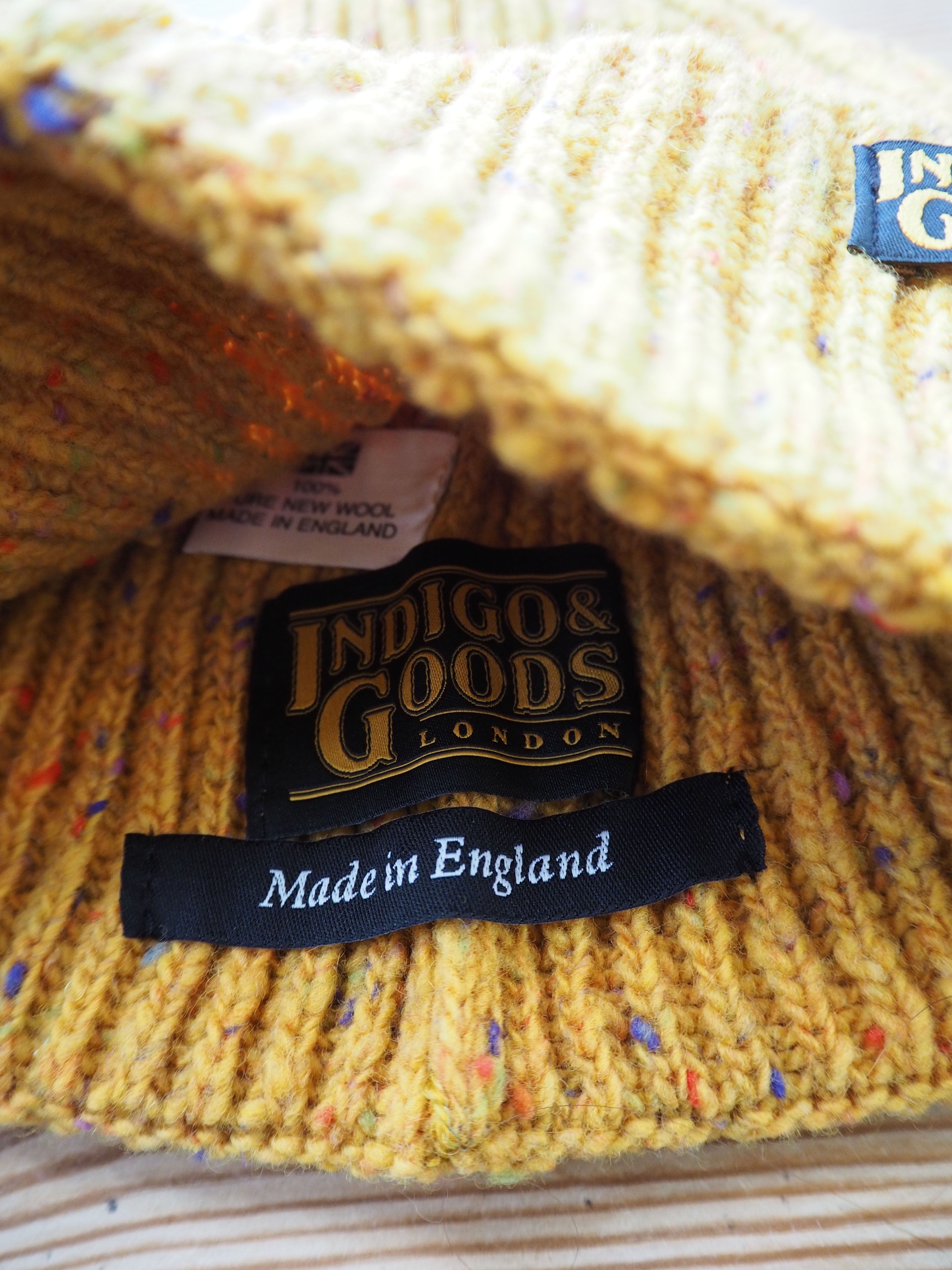 Donegal Wool Beanie - Mustard