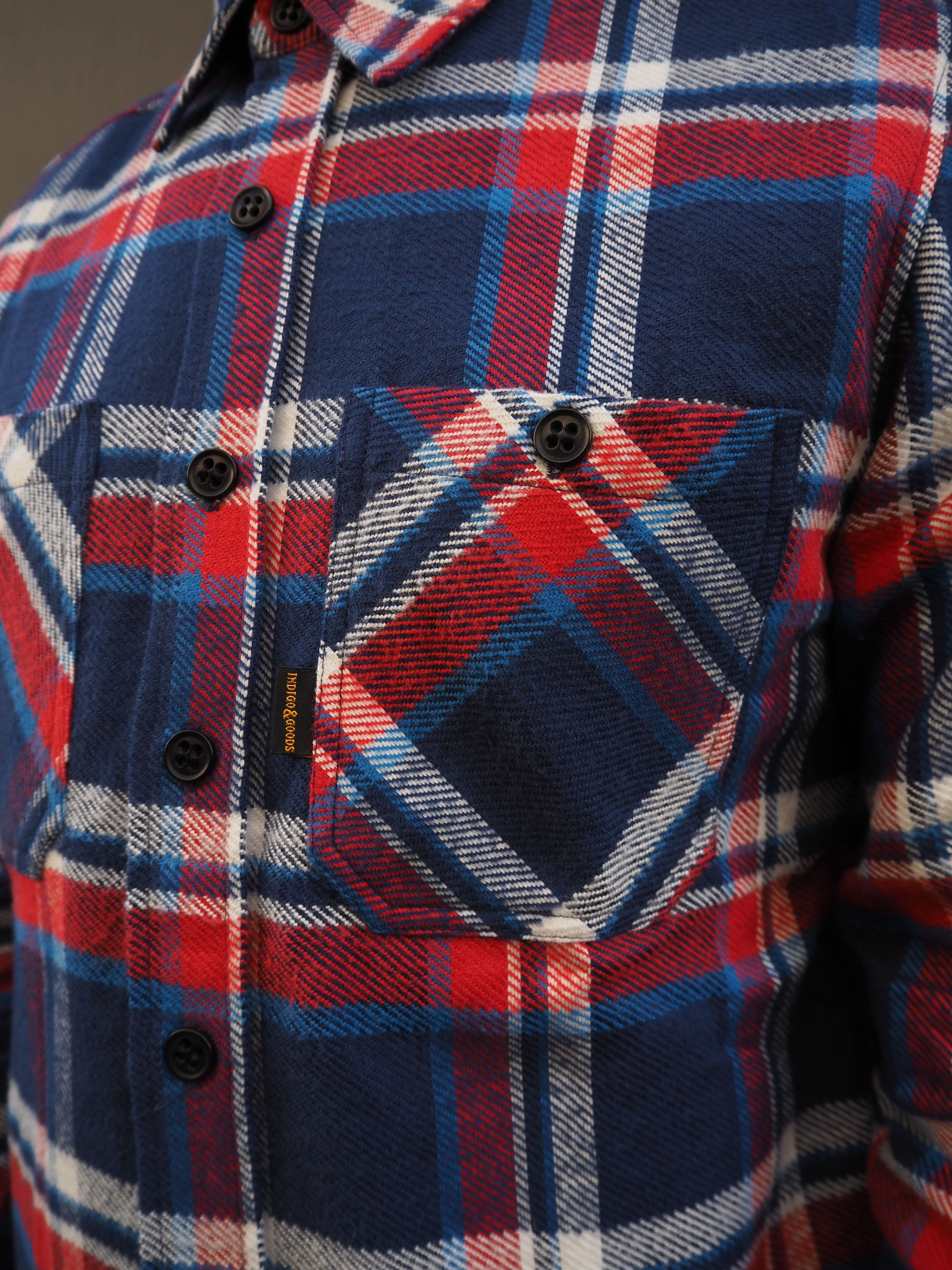 Bronson Shirt- Red/White Flannel Check