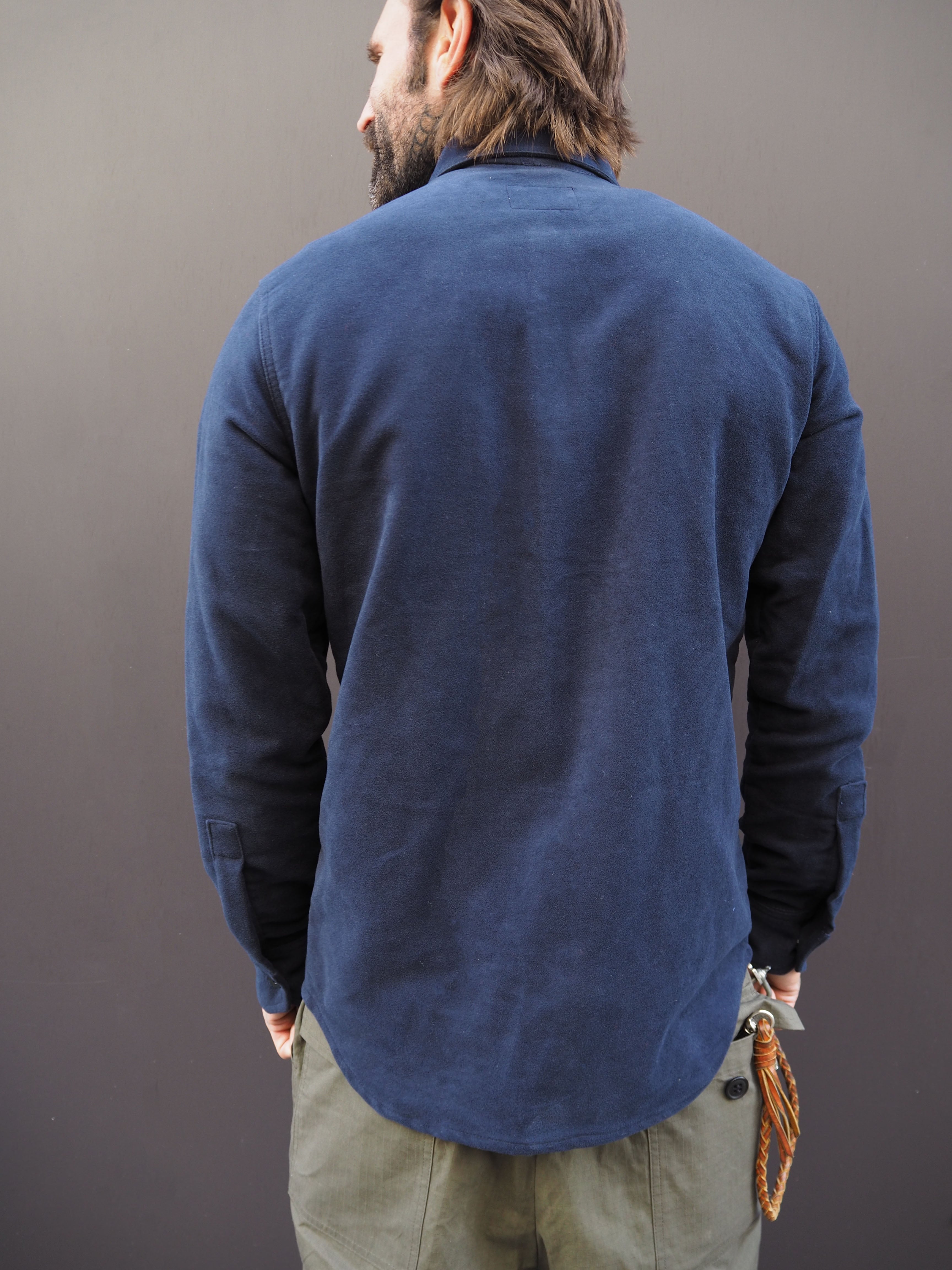 English Terrace Overshirt - Moleskin Navy