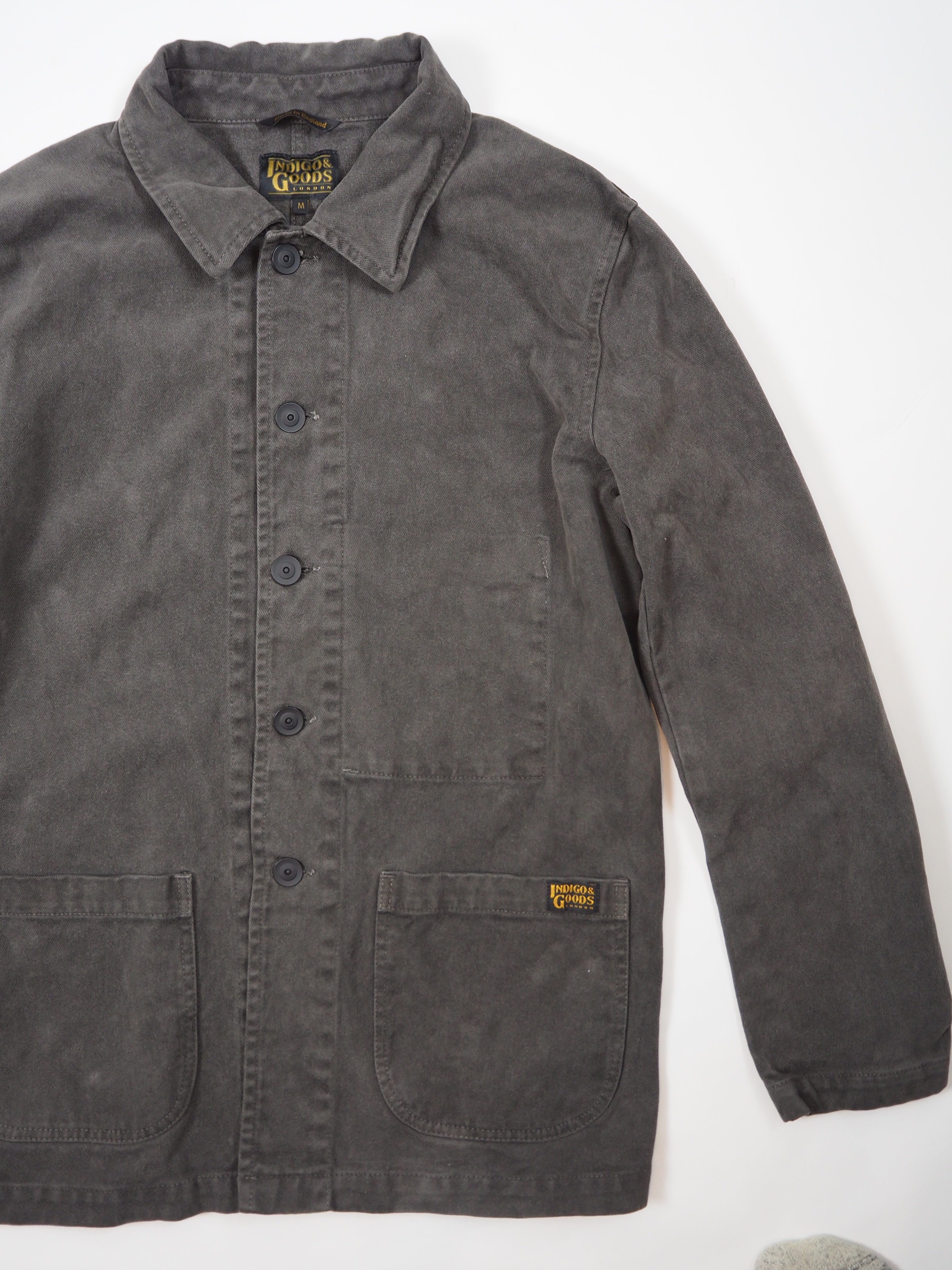 English Worker Jacket - BOX FIT - Washed Charcoal