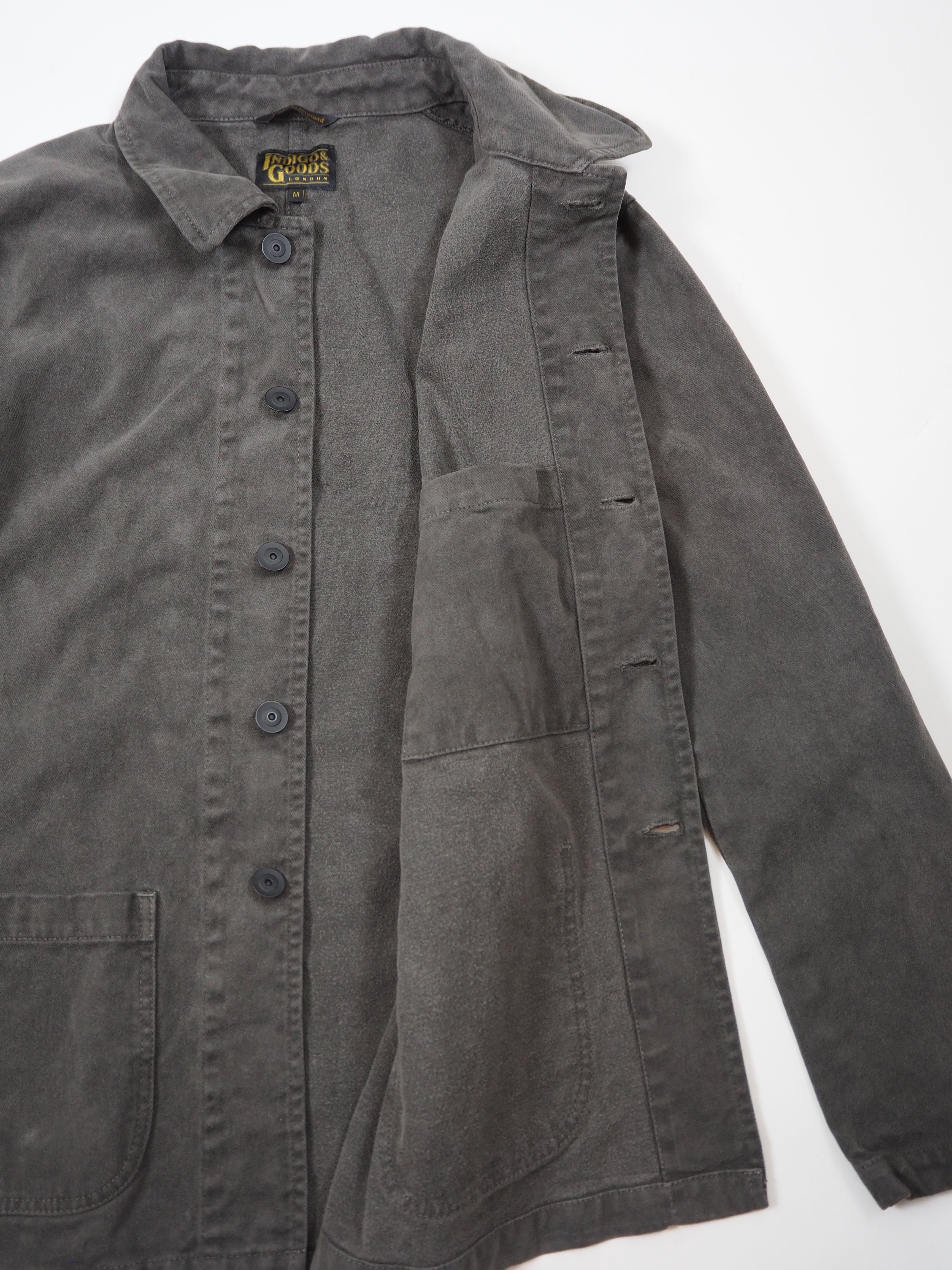 English Worker Jacket - BOX FIT - Washed Charcoal