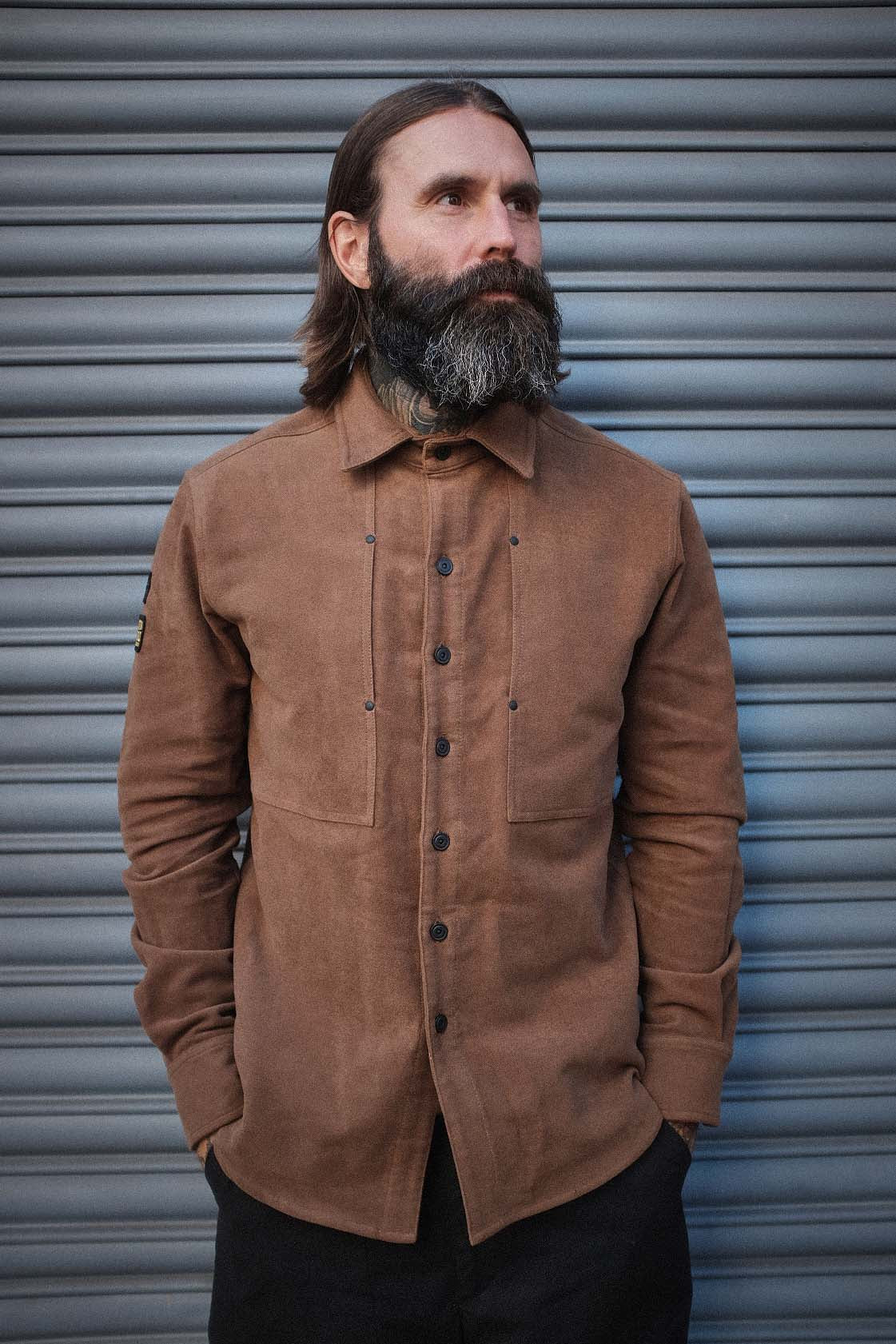 English Terrace Overshirt - Moleskin Chestnut