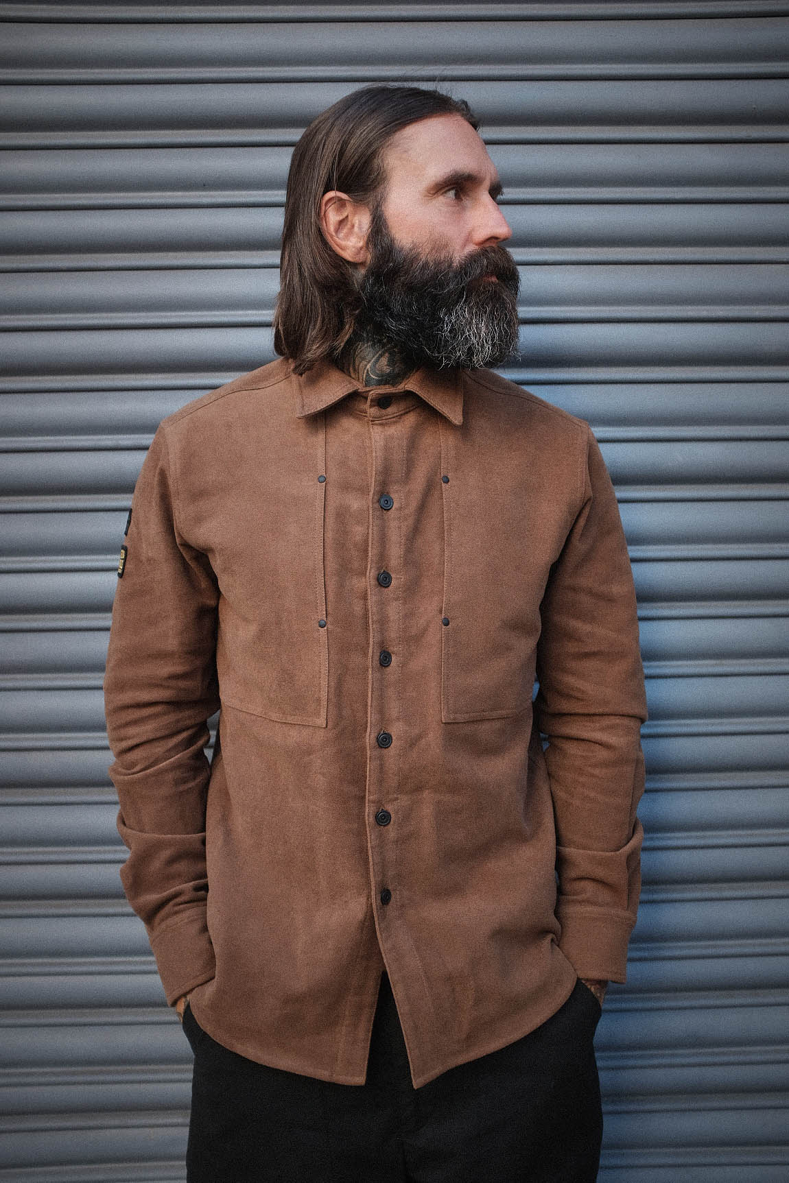 English Terrace Overshirt - Moleskin Chestnut