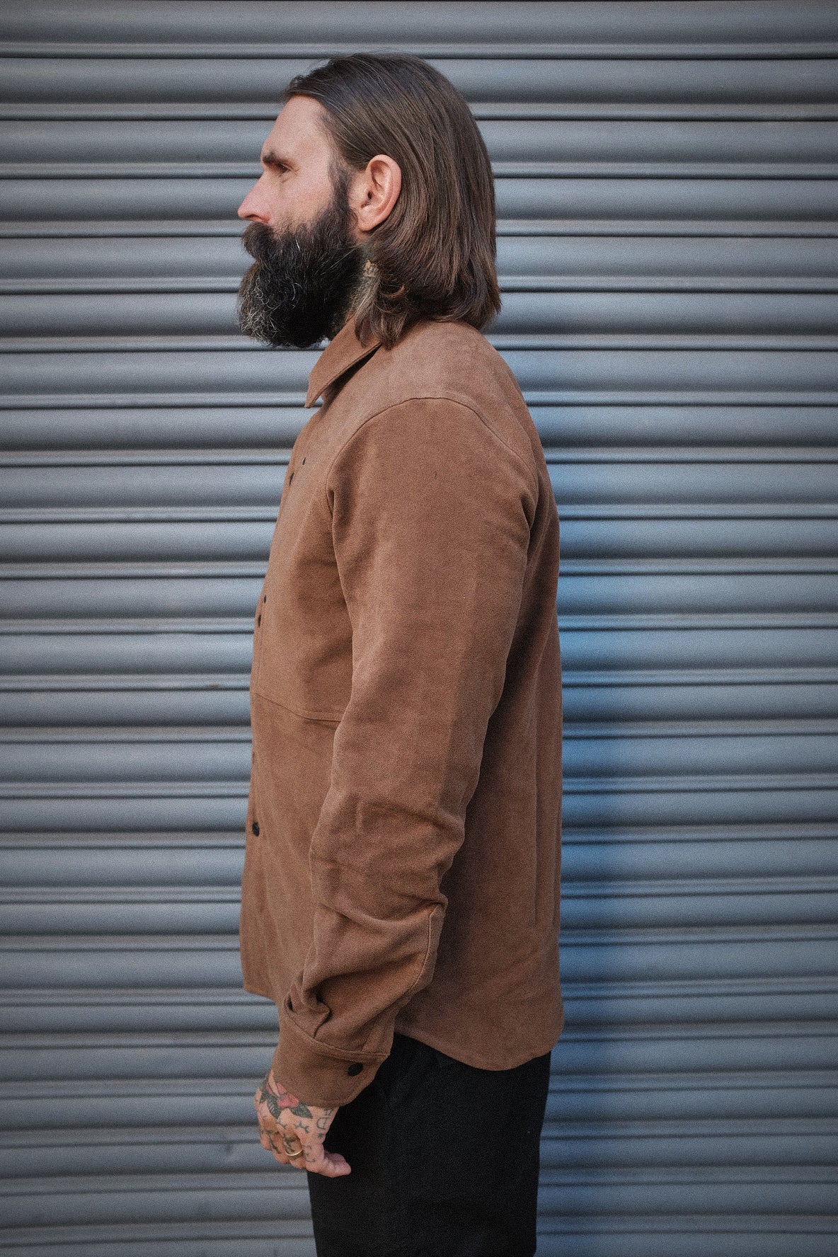 English Terrace Overshirt - Moleskin Chestnut