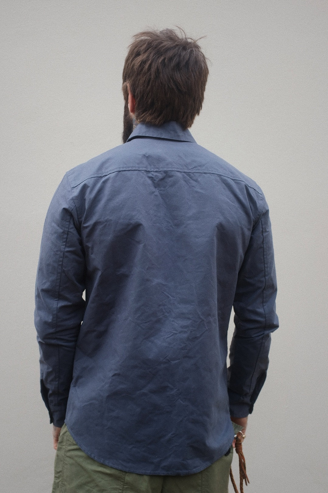 Turbo Shirt Jacket - Heavy Weathered Cotton - Slate Grey
