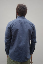 Turbo Shirt Jacket - Heavy Weathered Cotton - Slate Grey