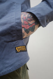 Turbo Shirt Jacket - Heavy Weathered Cotton - Slate Grey