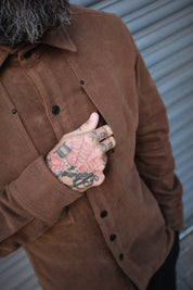 English Terrace Overshirt - Moleskin Chestnut