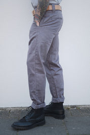 English Worker Trouser - Slate Grey Cotton Twill