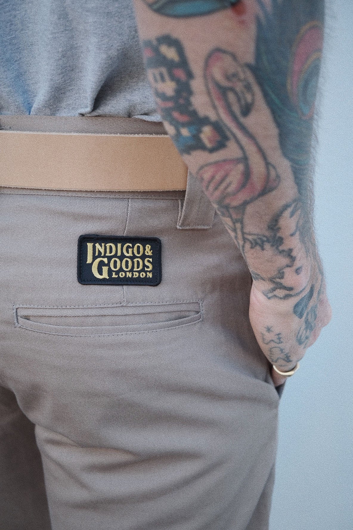 English Worker Trouser - Sand Cotton Twill